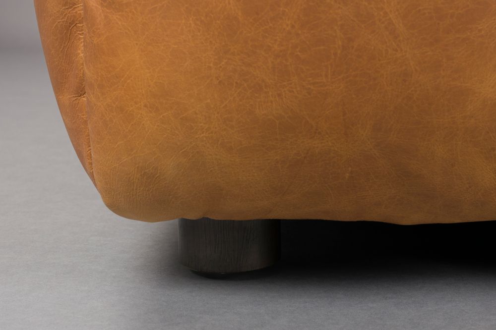 HACKMAN Modular Sofa - Left End Element in Cognac Leather