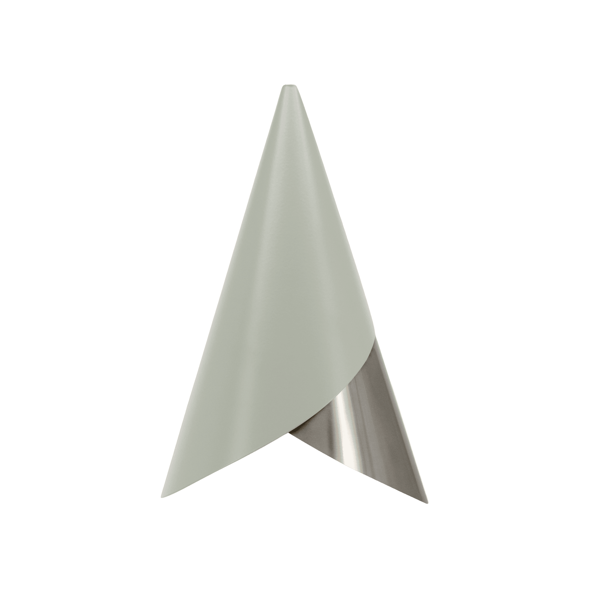 Abażur CORNET pistacjowy ze srebrnym UMAGE    Eye on Design