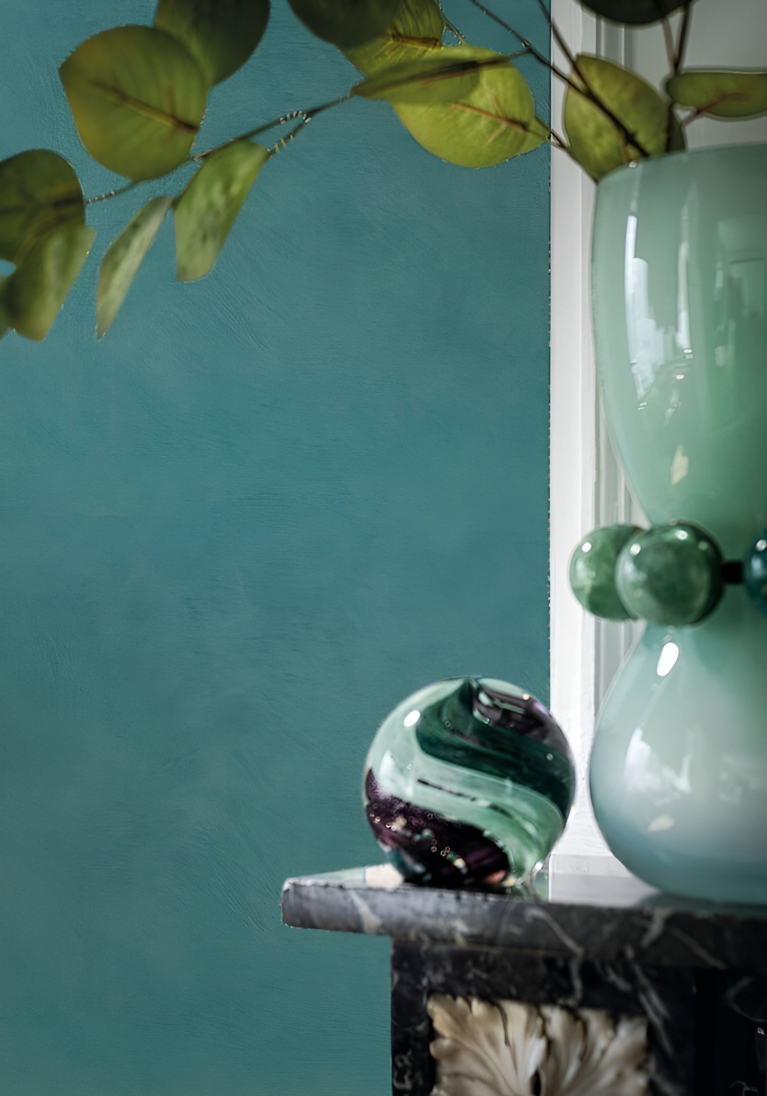 Structuurtapijt dat canvas imiteert ARGILE - TOPAZE blauw