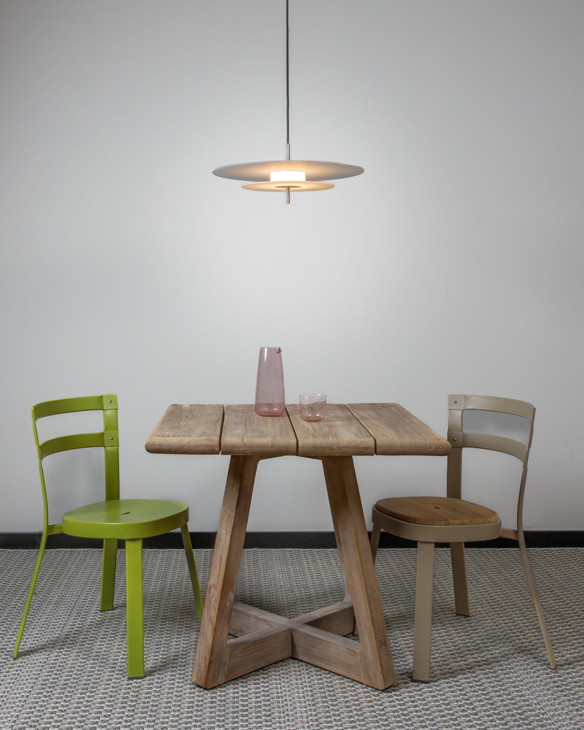 Lampa wisząca AEROPLAN GLASS 47 srebrny szary