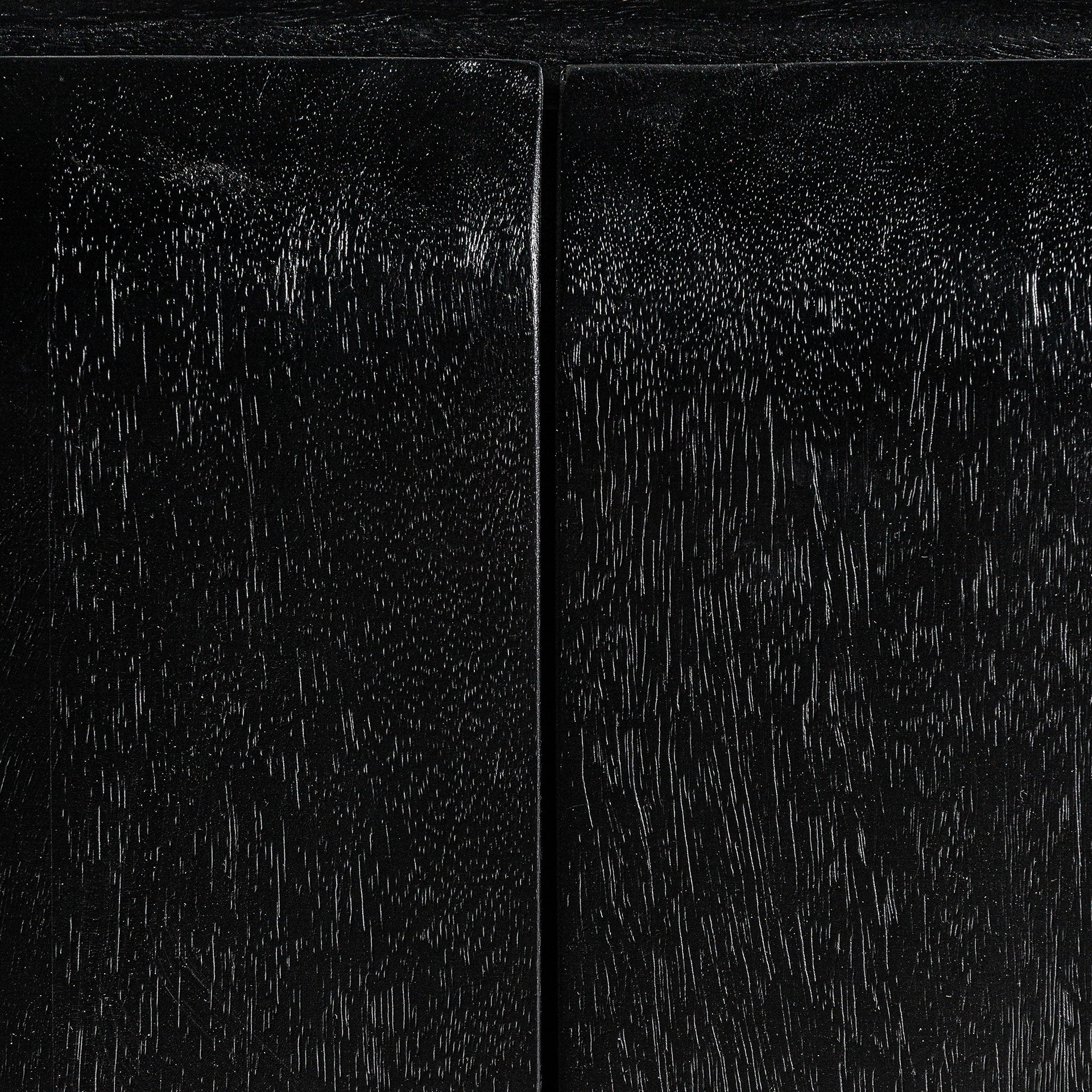 Kast KORDEL zwart mango hout