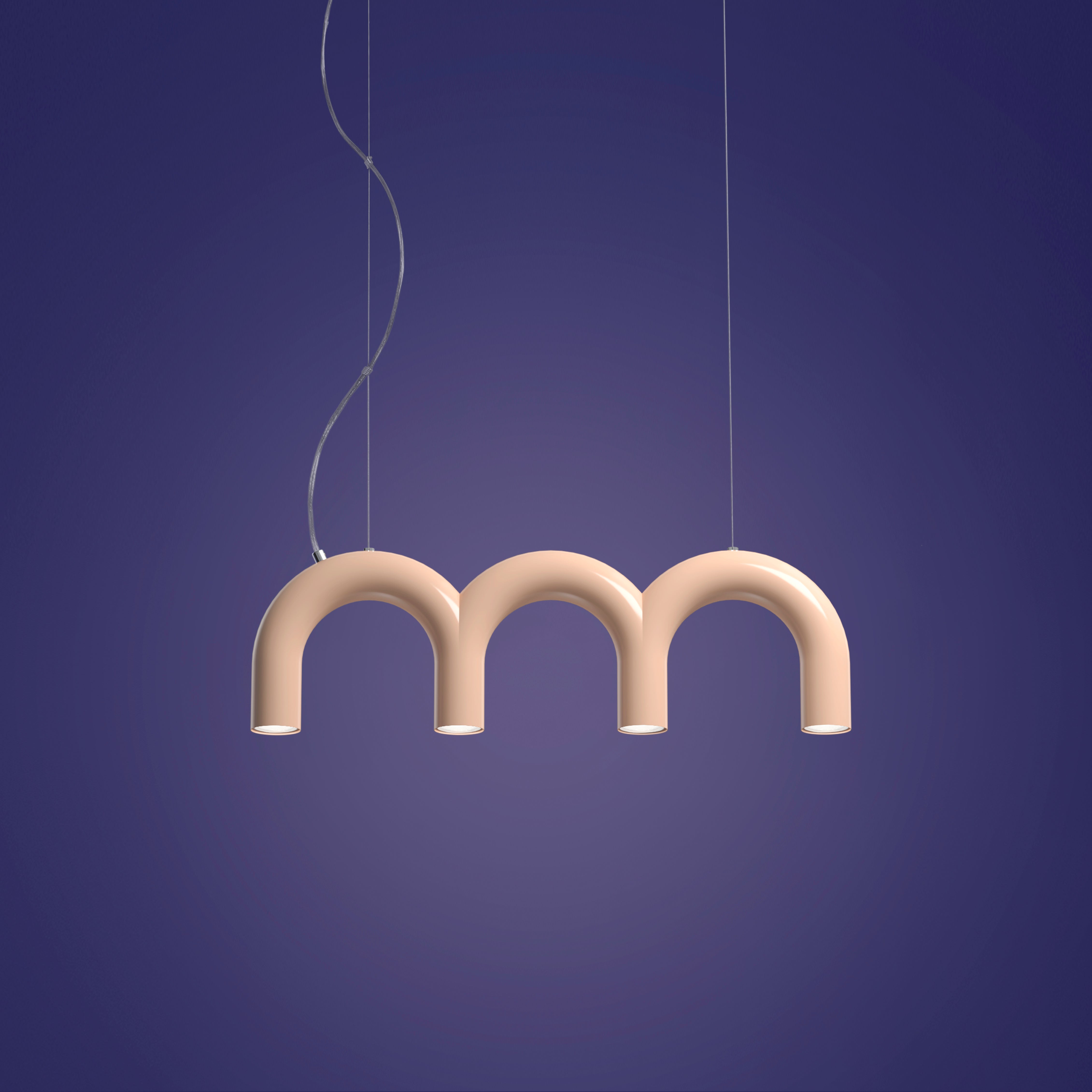 Hanglamp ARCH TRIPLETTE beige