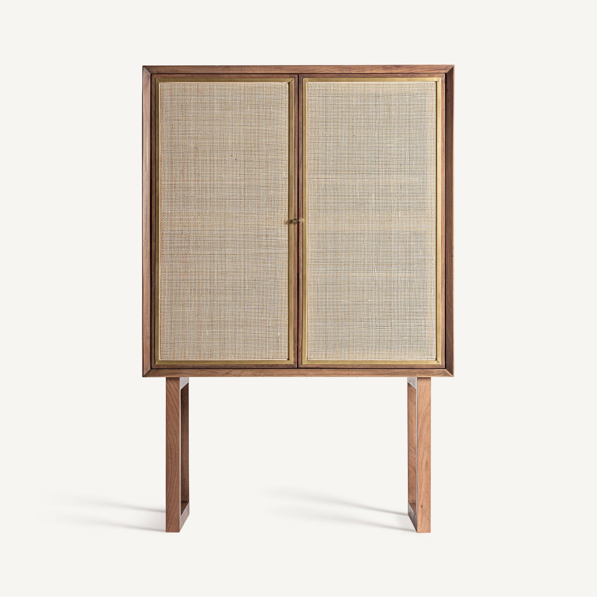 Kast GONDORF mango hout met riet