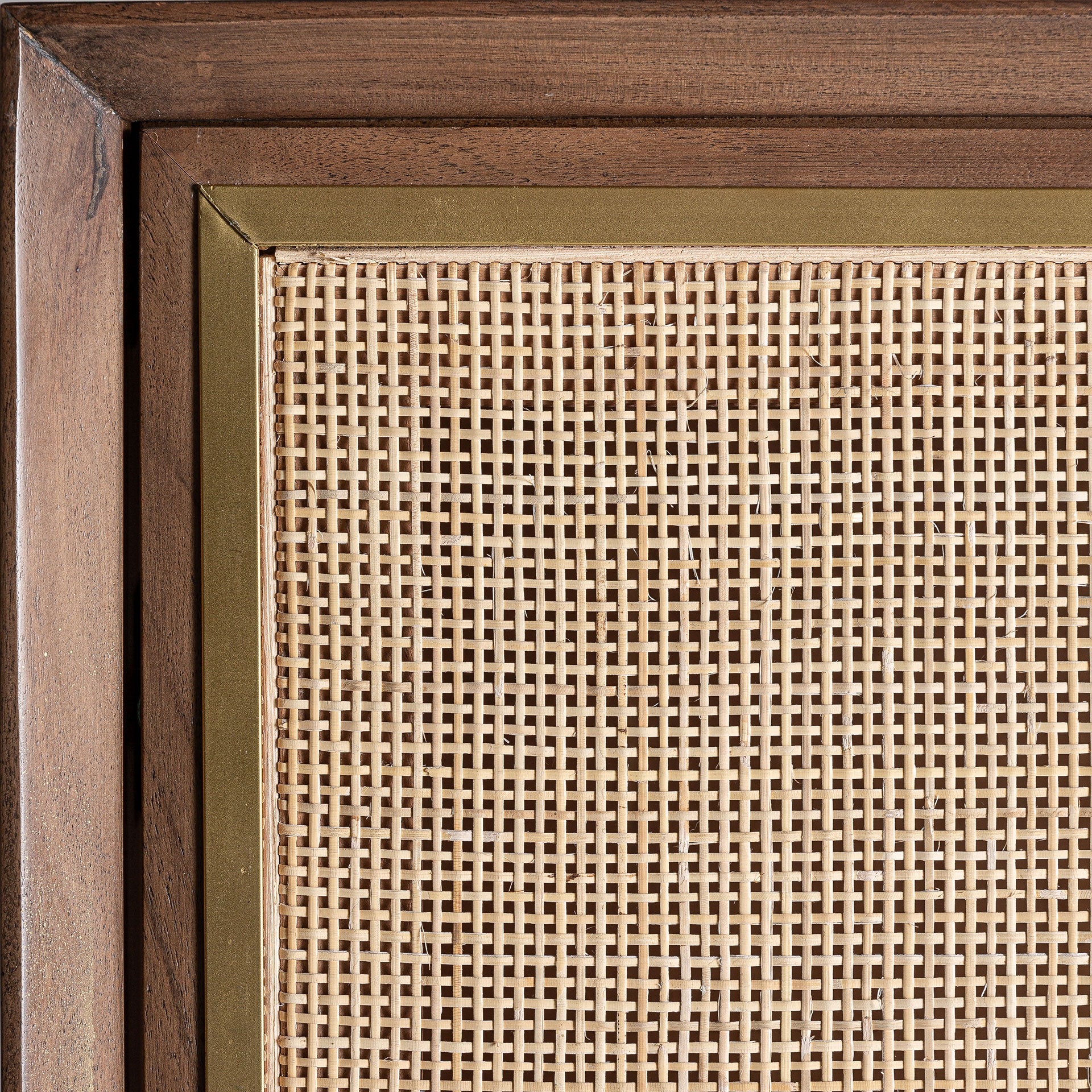 Kast GONDORF mango hout met riet