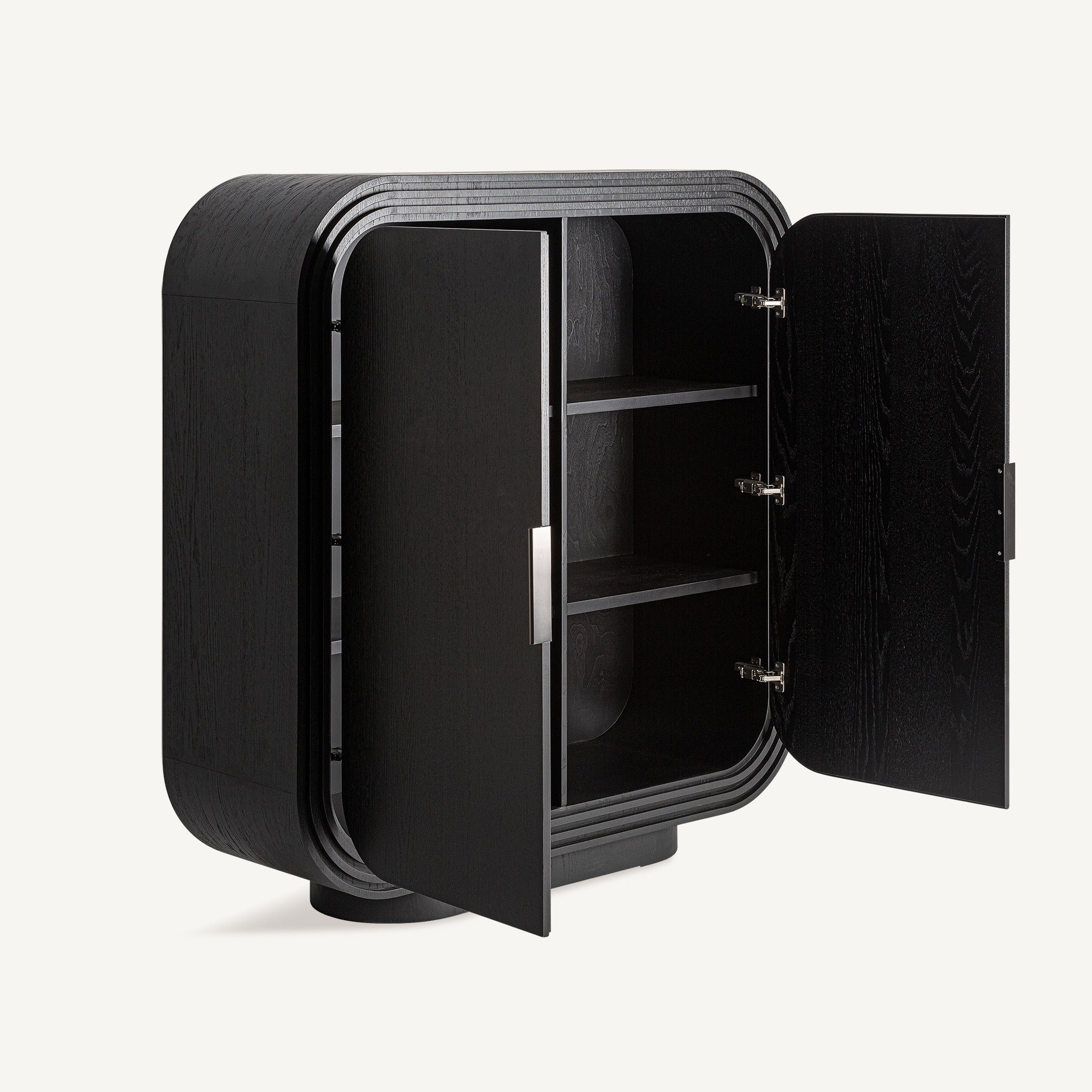 Kleiderschrank RIZE schwarzes Eichenholz