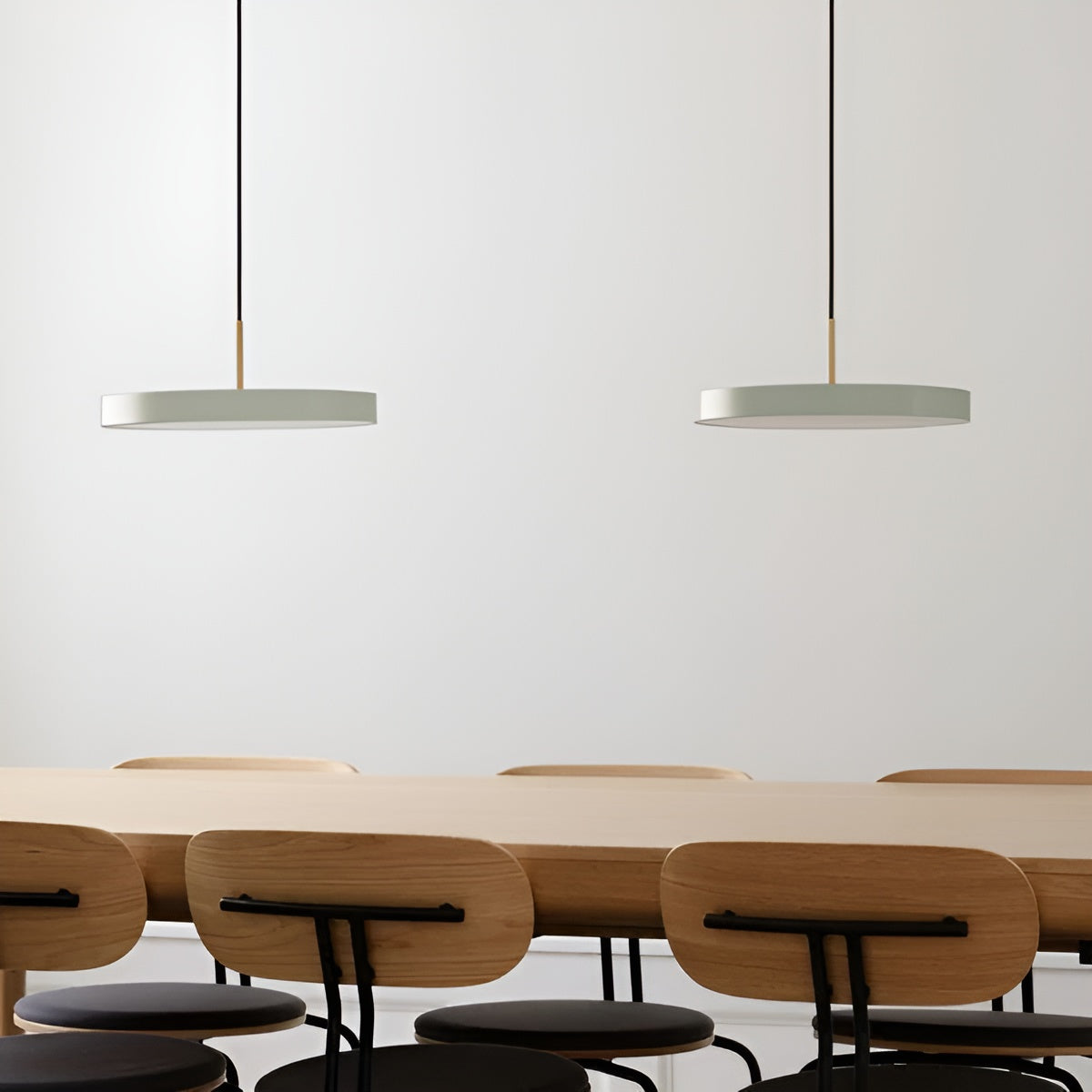 Pendelleuchte ASTERIA PLUS olivgrün mit goldener Einlage