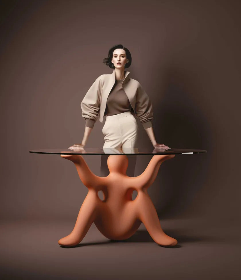 Runder Tisch HELPYOURSELF schwarz