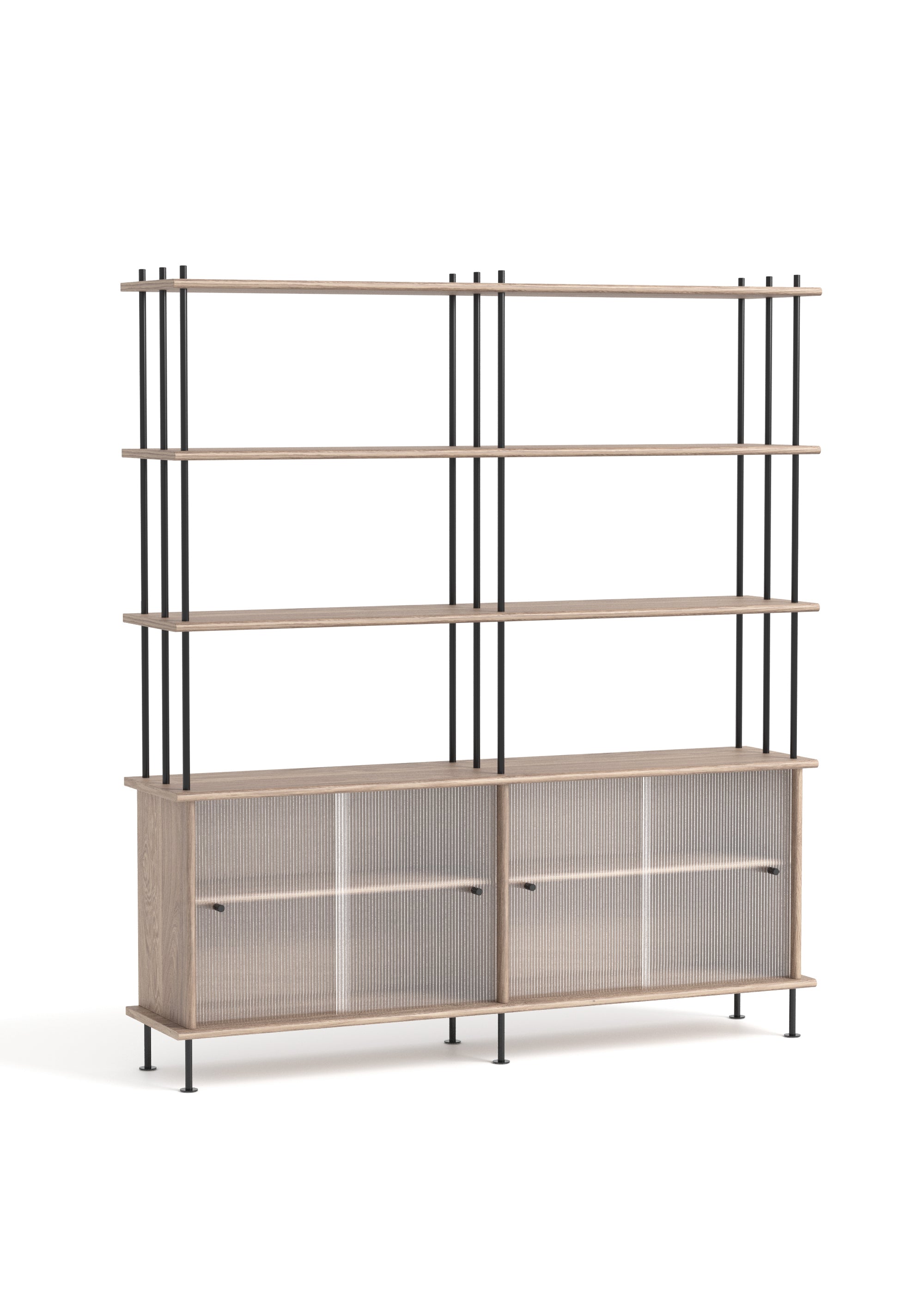 Schrank BAVA 160 gebleichtes Eichenholz