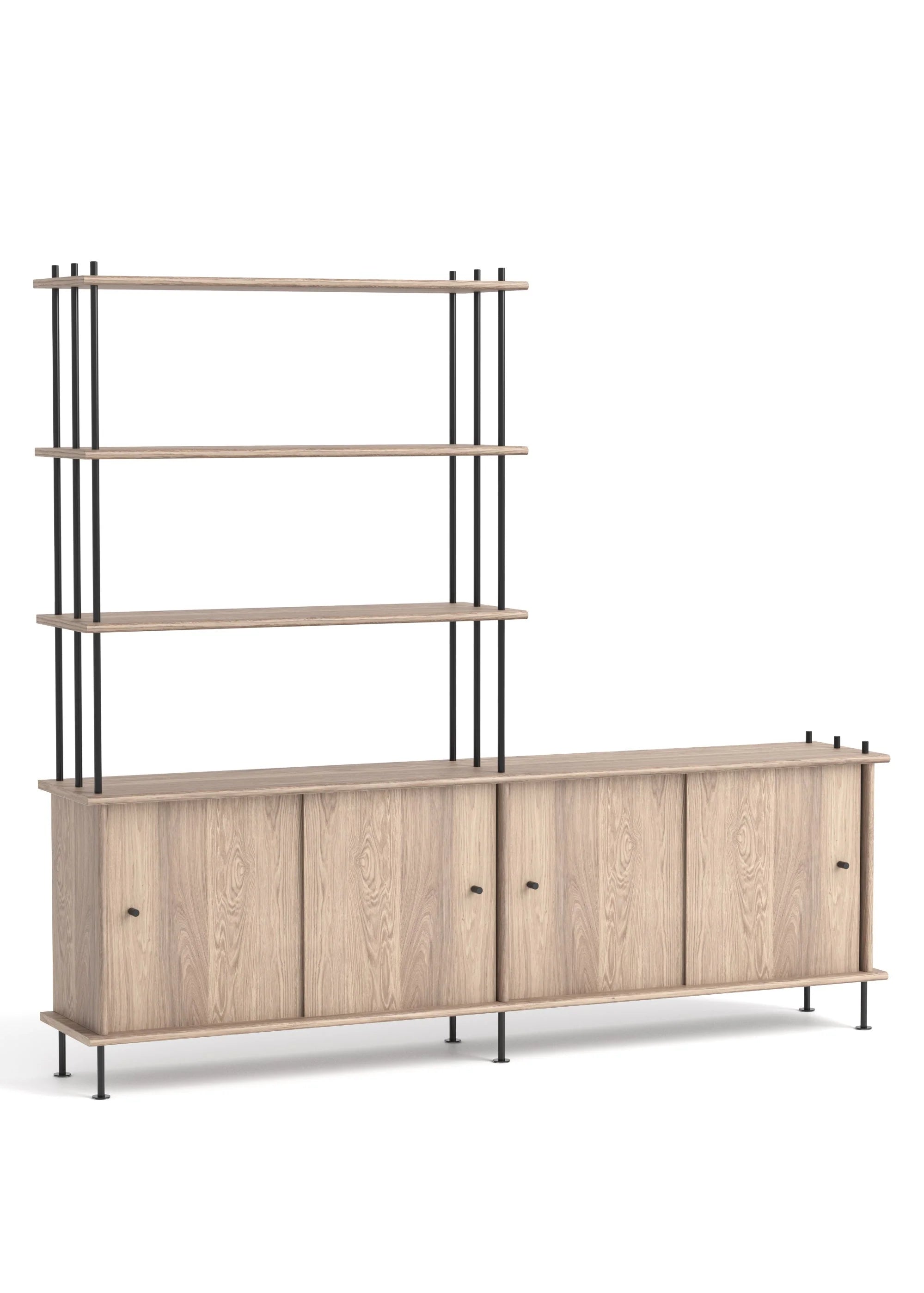 BAVA Cabinet 200 Bleached Oak Wood