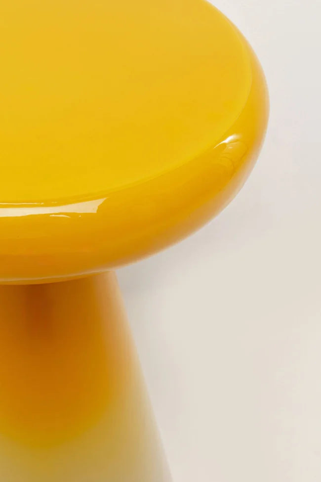 Stolik boczny RICI żółty z beżowym