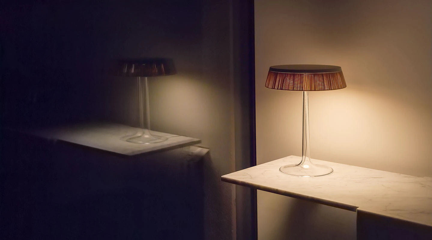 Tischlampe BON JOUR mit kupferner Oberfläche