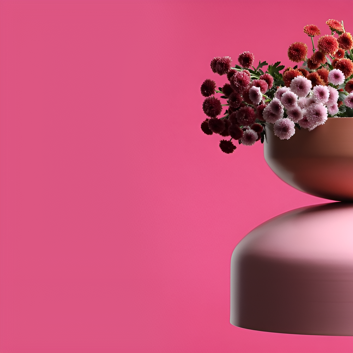 TULA Hängelampe Koralle mit Rosa