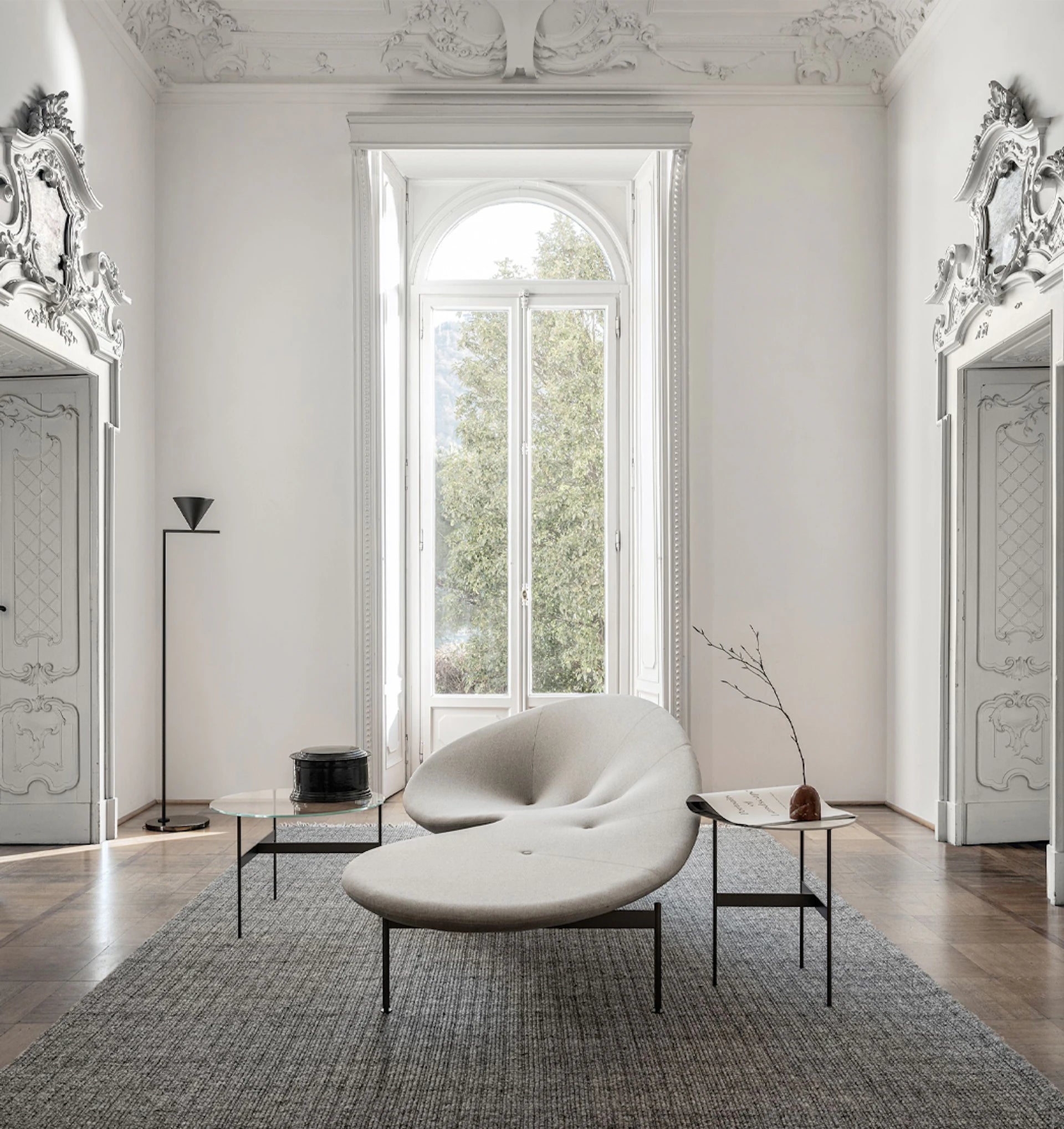 Captain Flint Gray Floor Lamp