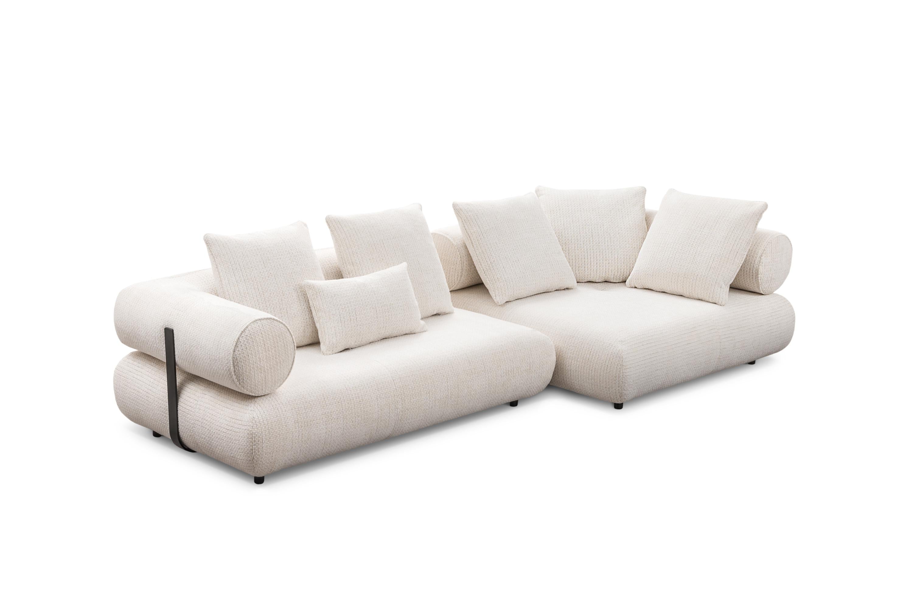 Right-facing modular corner sofa CASABLANCA customizable