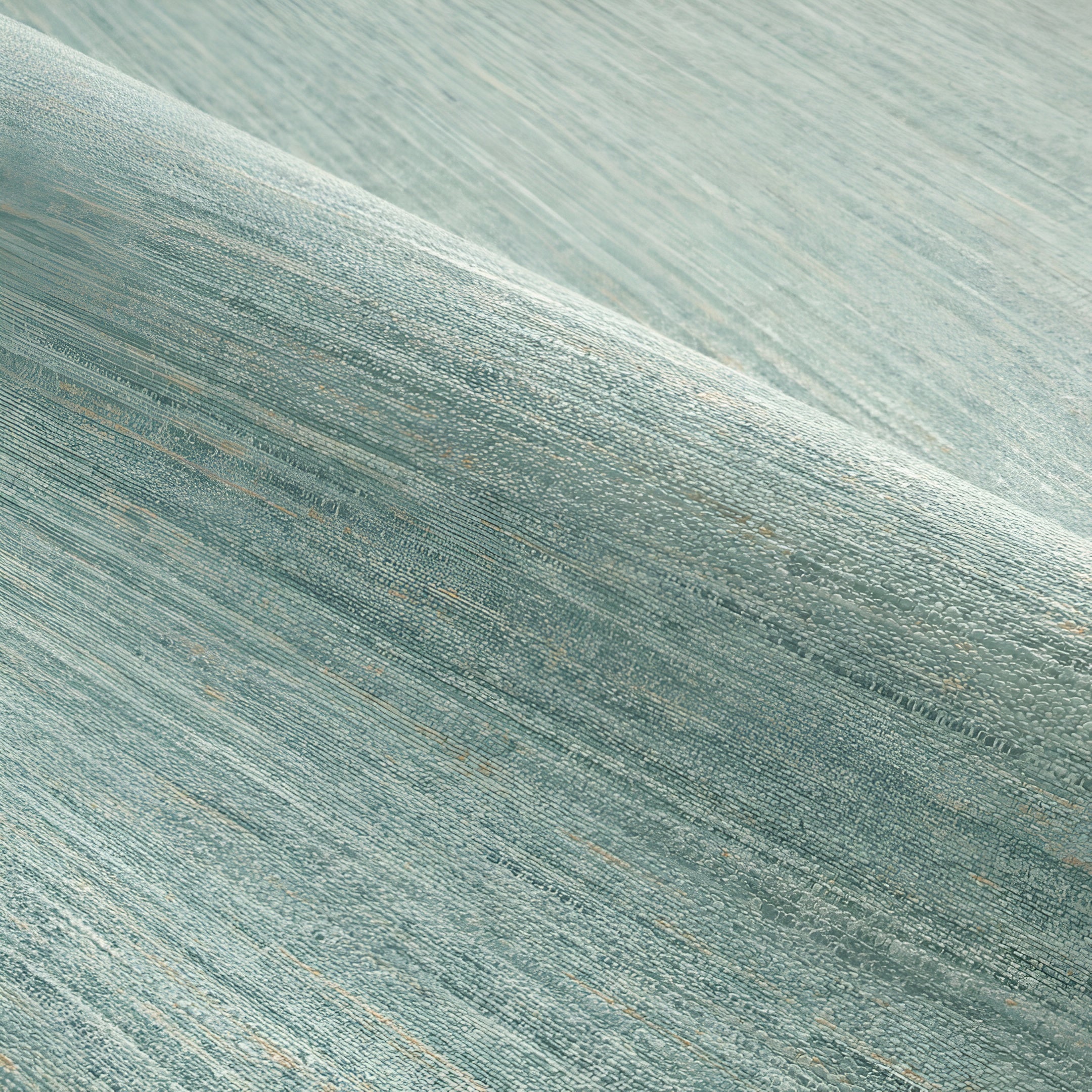 Structural wallpaper imitating canvas OCCITAN - BLEU PERSAN muted blue