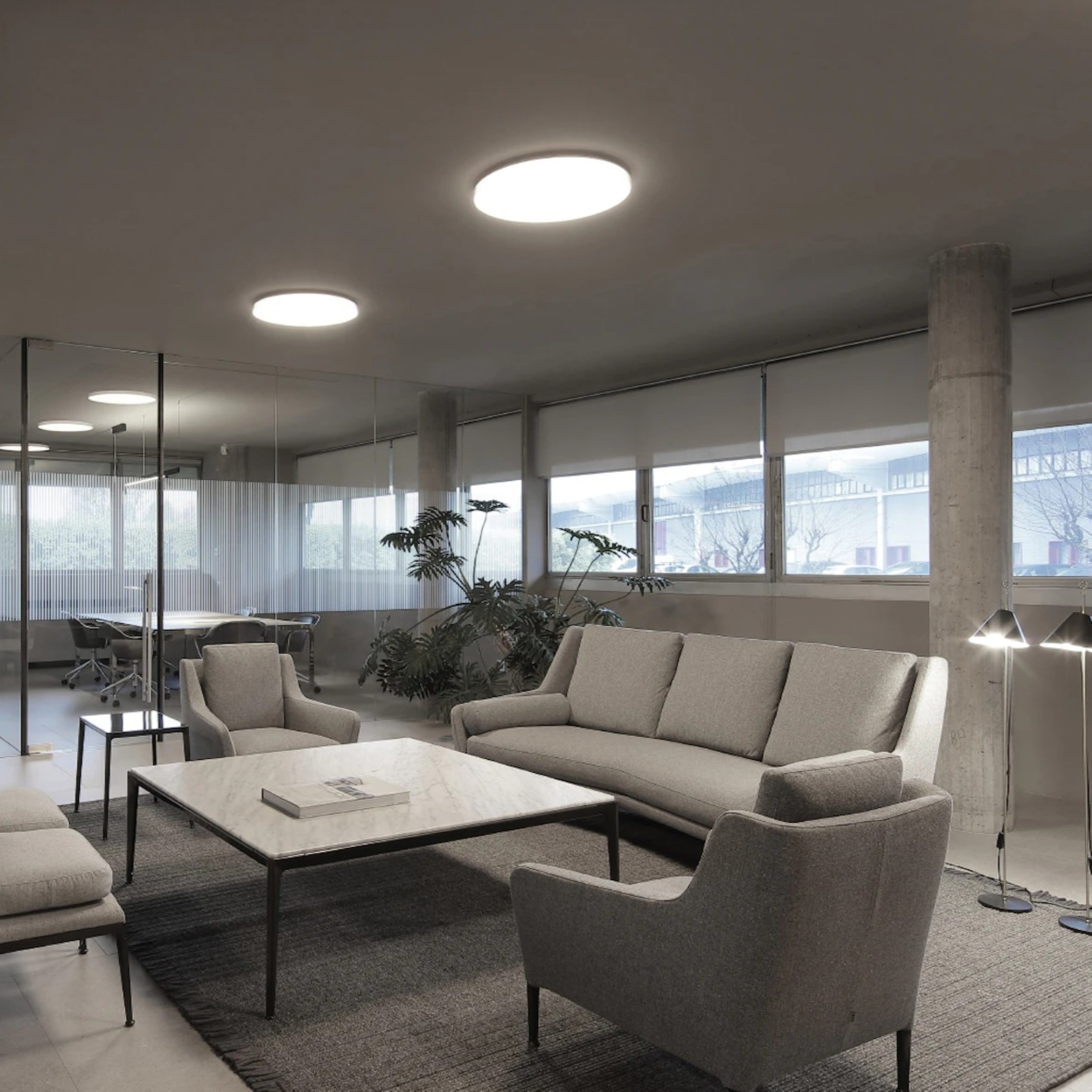 Deckenleuchte CLARA rauchig