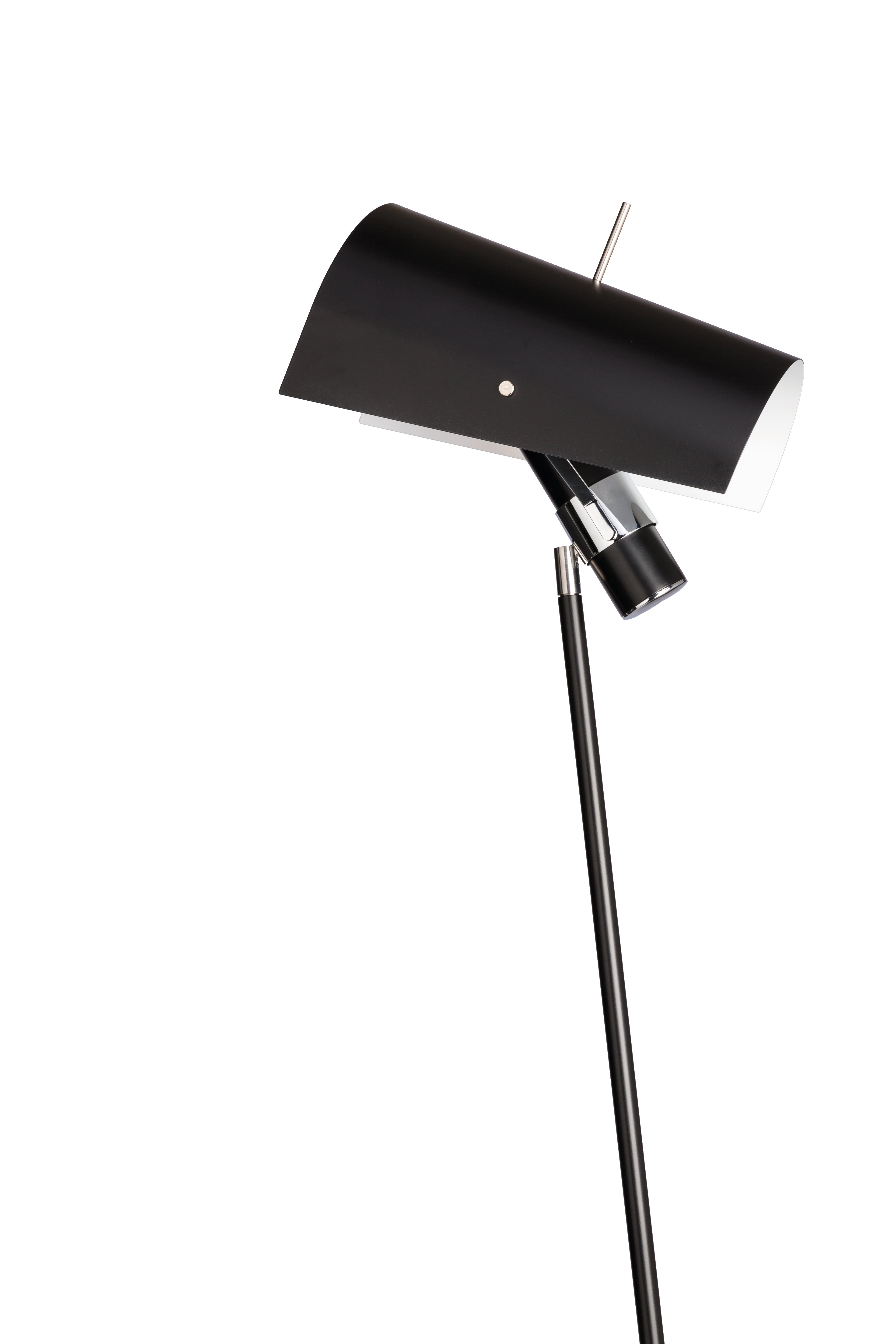 CLARITAS black reading floor lamp