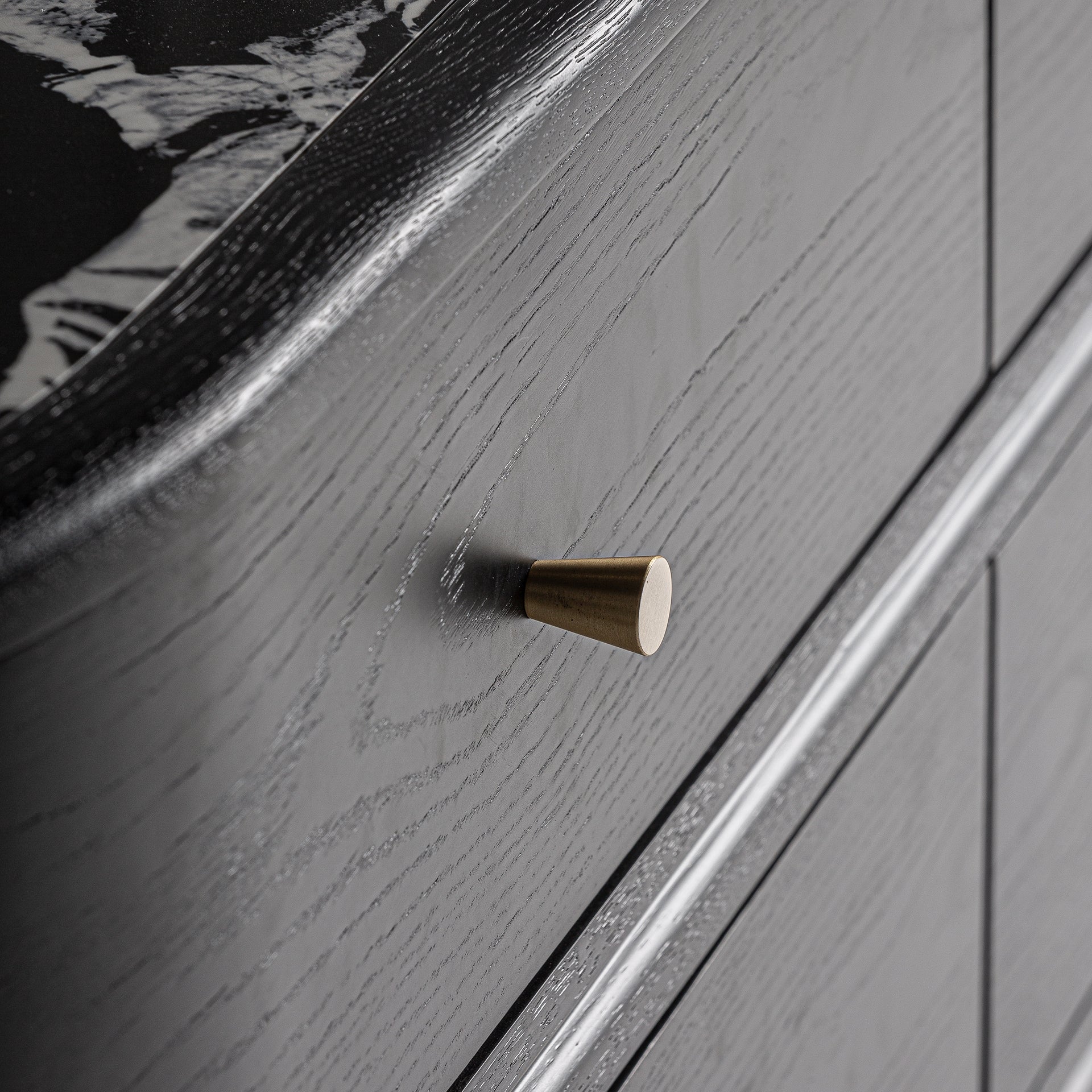 Dressoir met lades BILZEN zwart