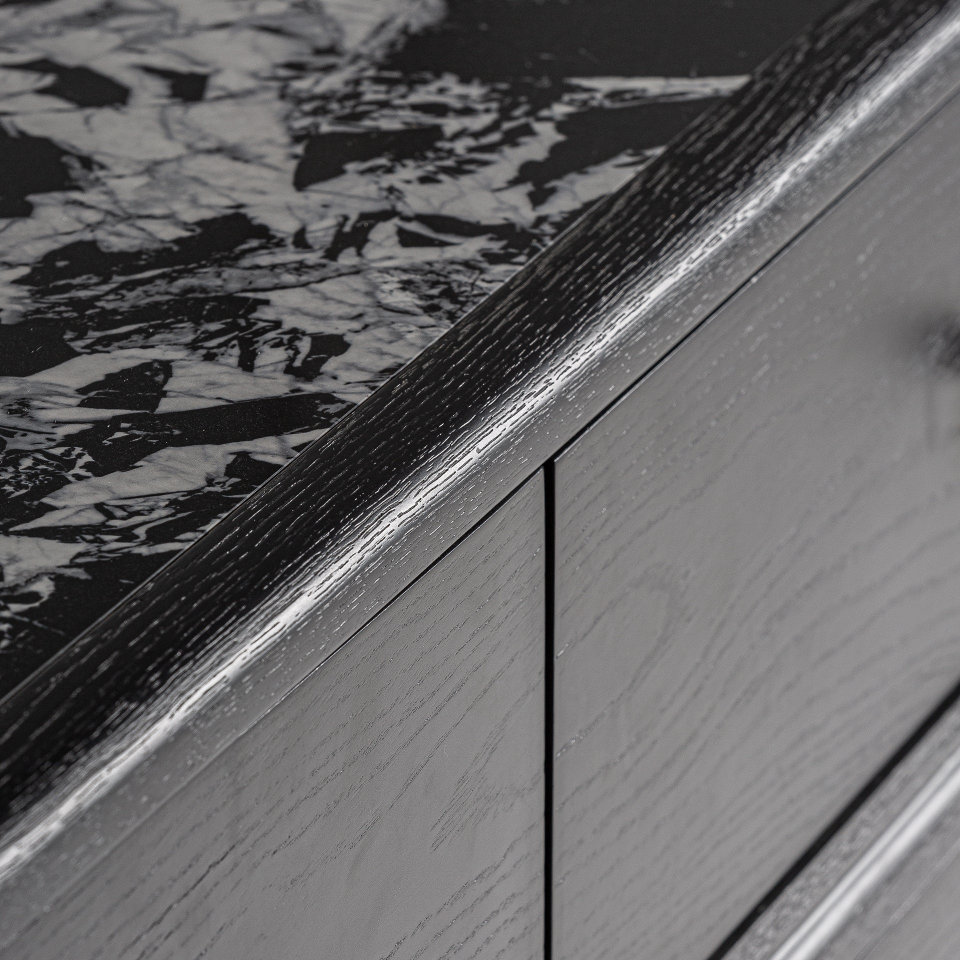Dressoir met lades BILZEN zwart