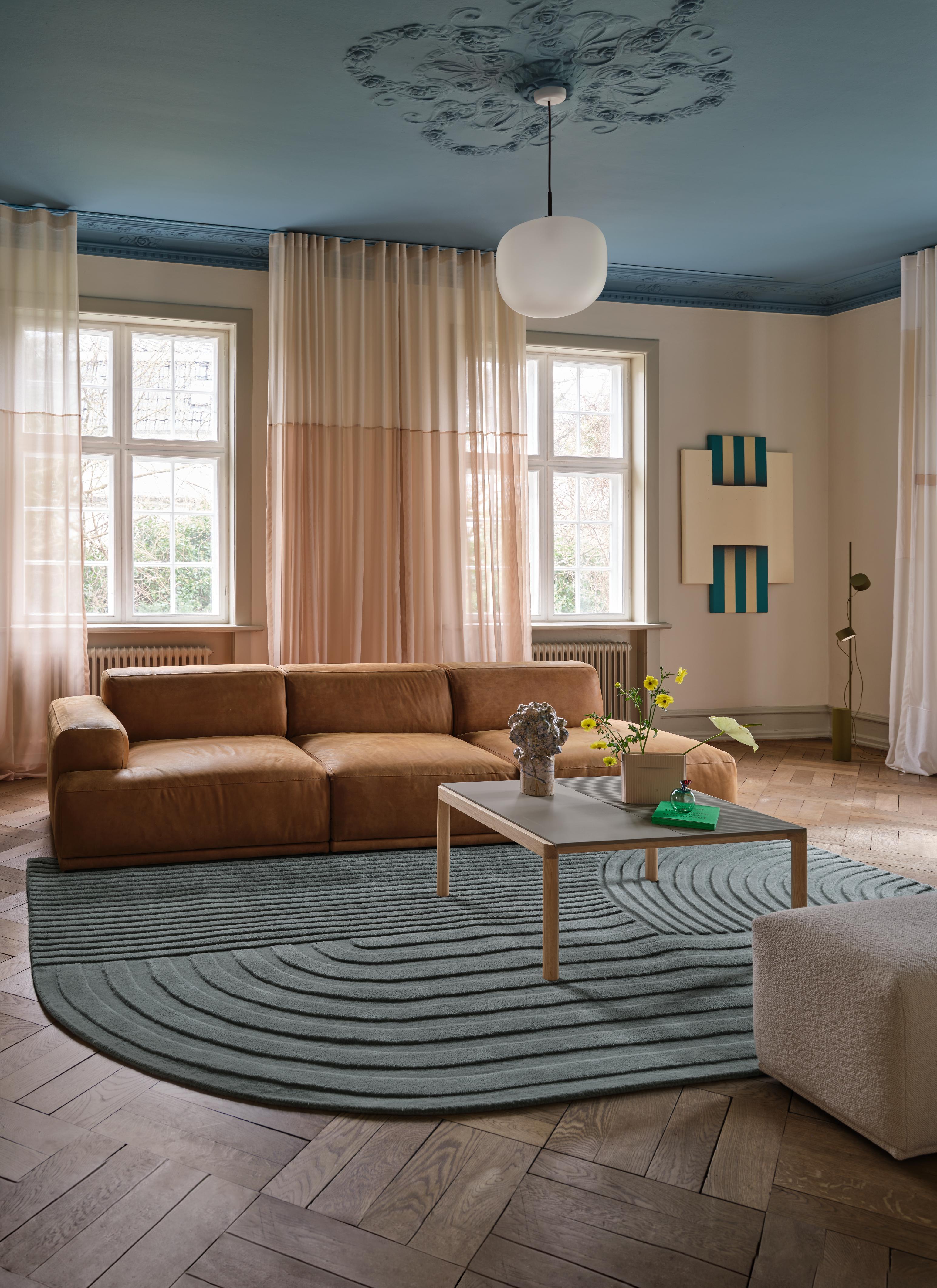 Beige keramische vaas RIDGE