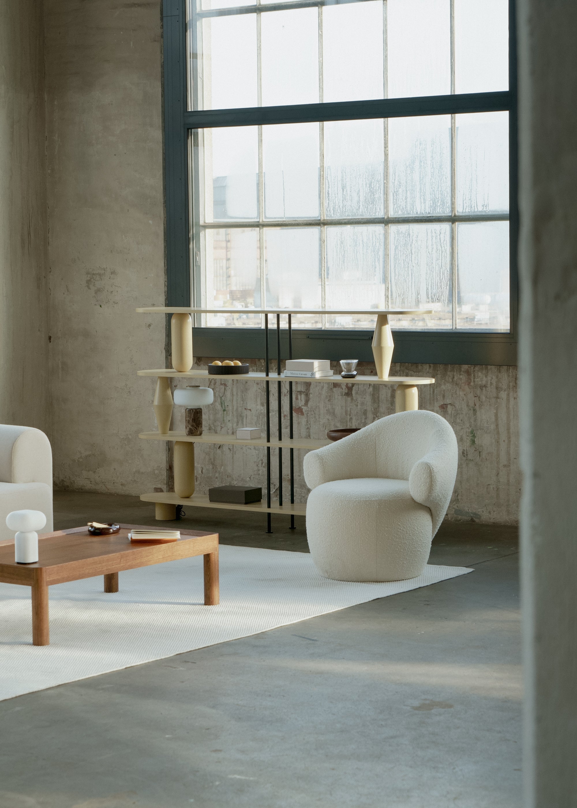 CONVA fauteuil zwart boucle
