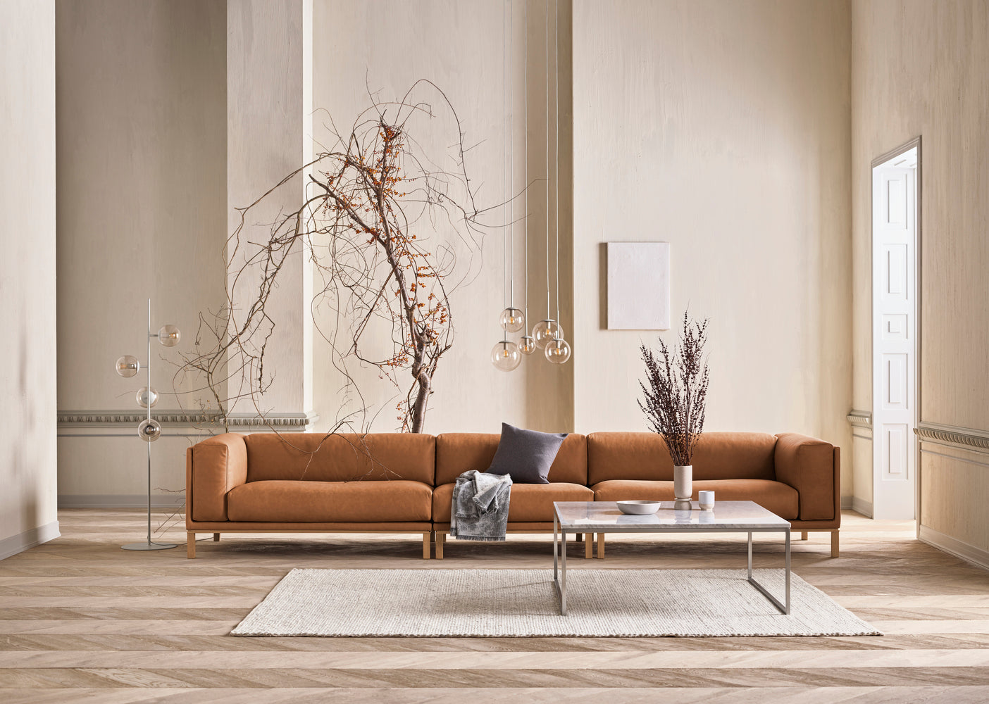 Modulaire bank COSY - middenmodule met donkere basis