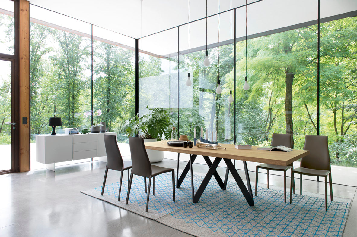 Polsterstuhl AIDA mit grauem Gestell