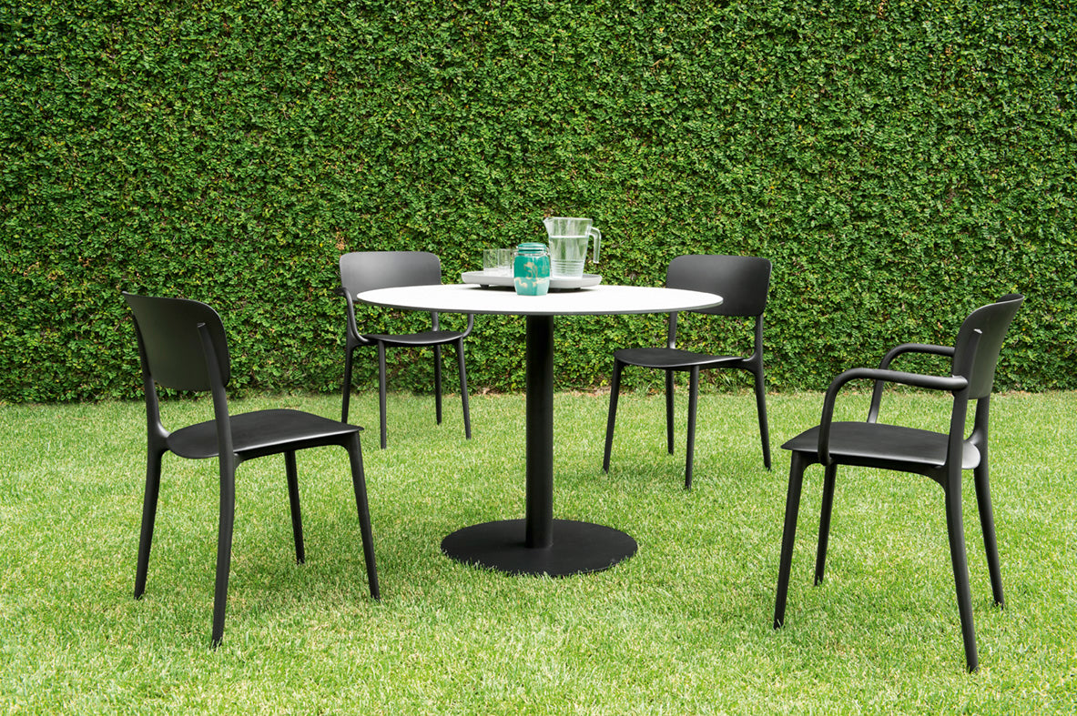 Stoel met armleuningen LIBERTY taupe