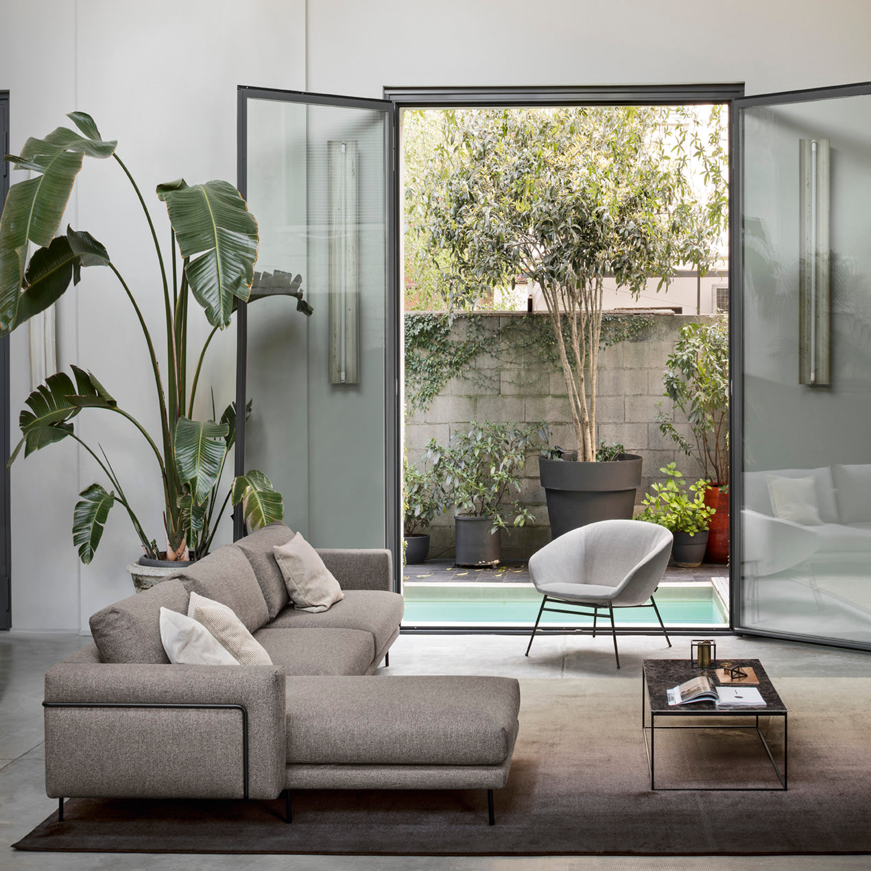 Rechtsseitige Eckcouch ROD gepolstert