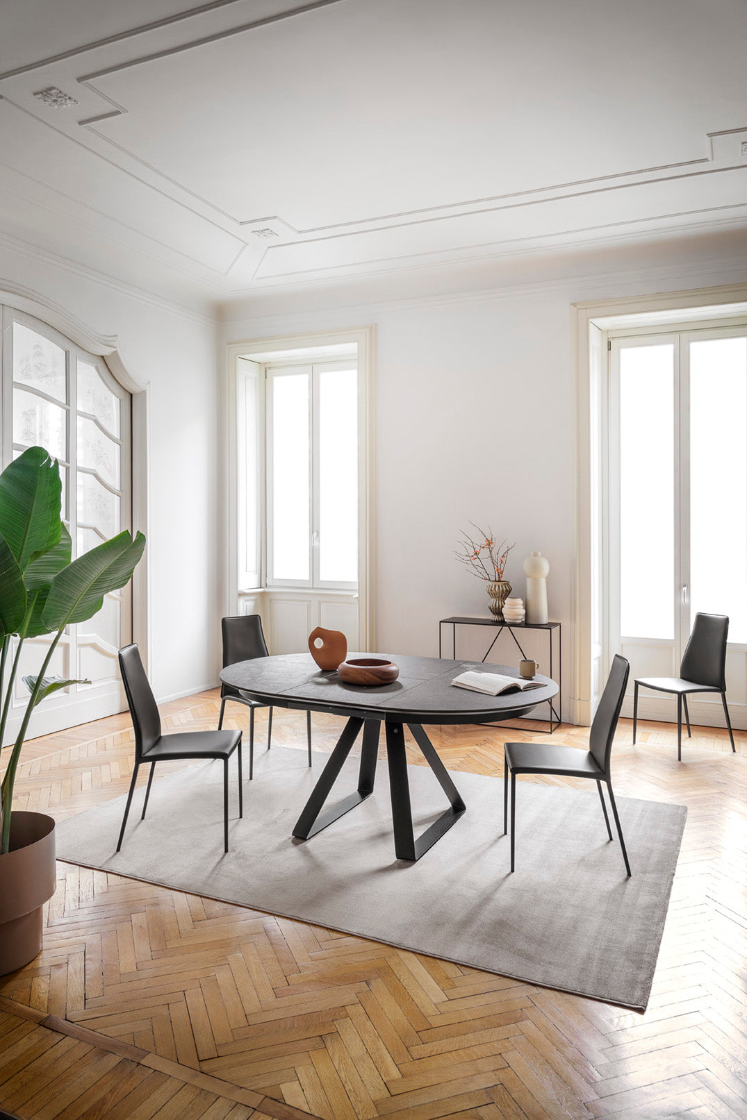 Polsterstuhl AIDA mit grauem Gestell