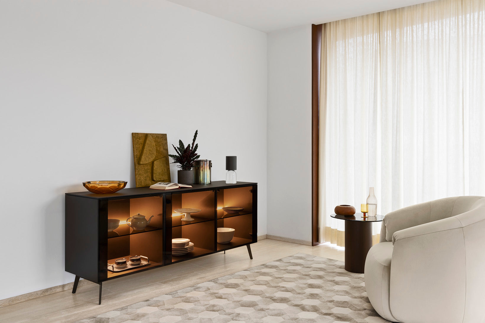 Upholstered Swivel Armchair HAVEN