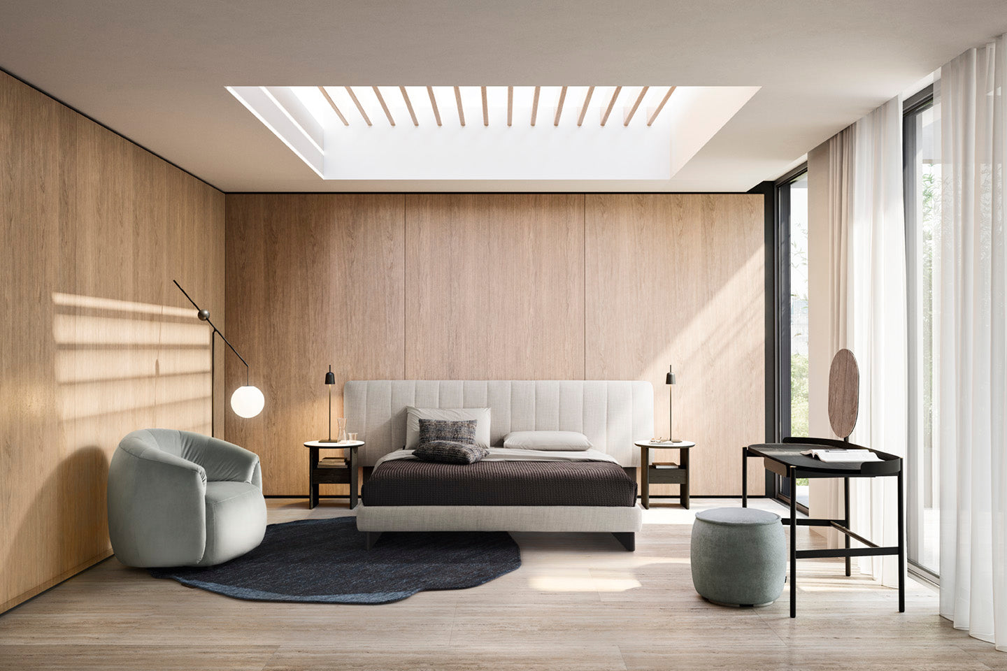 Upholstered Swivel Armchair HAVEN