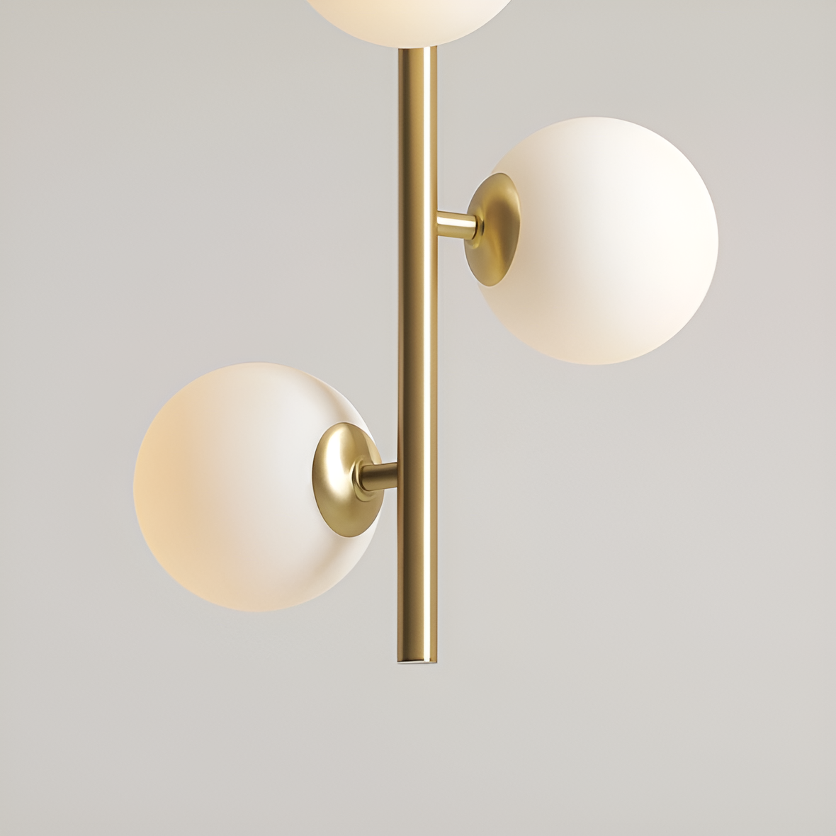Hanging lamp Finn brass trio