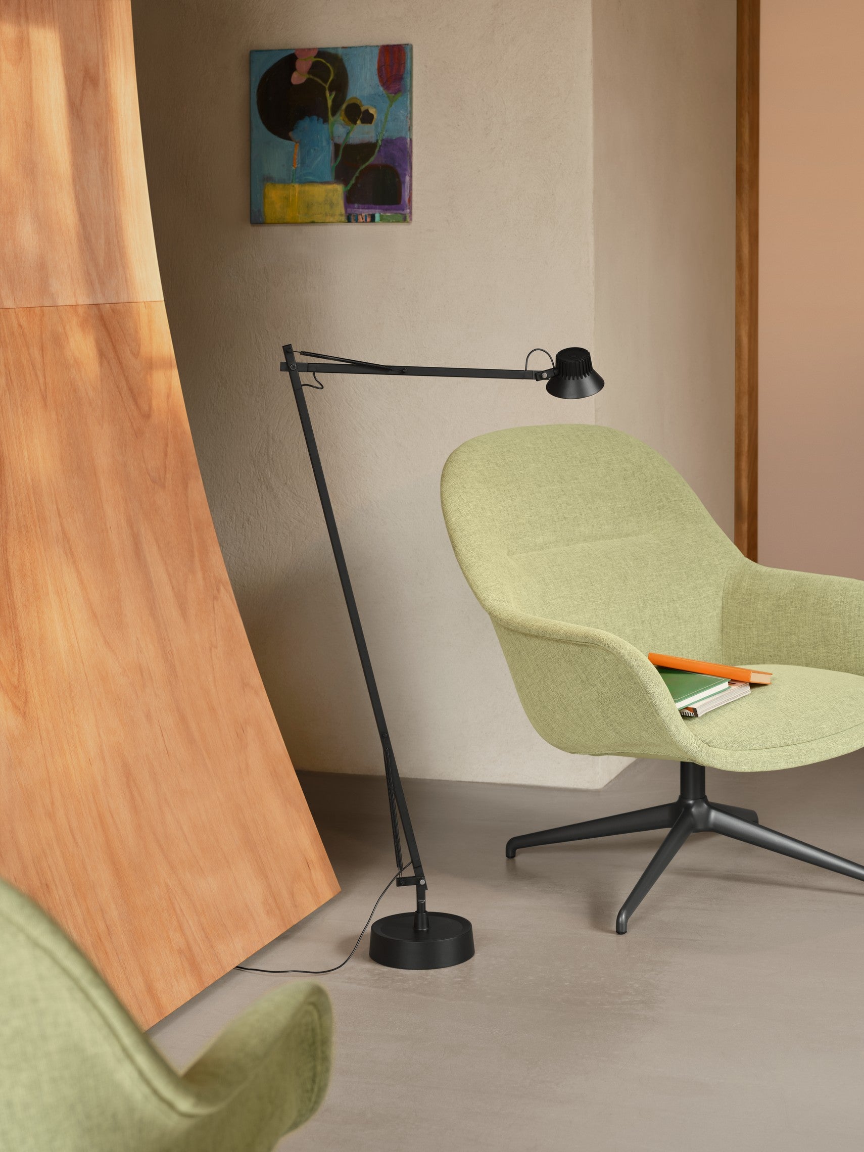 Customized FIBER Swivel Armchair