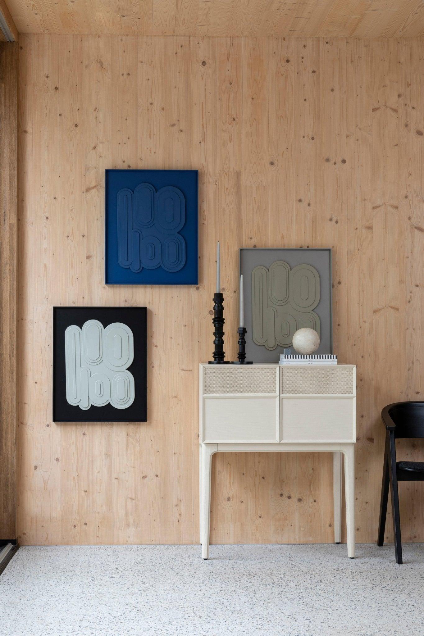 Dekoracja ścienna AUGUST czarny z białym Zuiver    Eye on Design