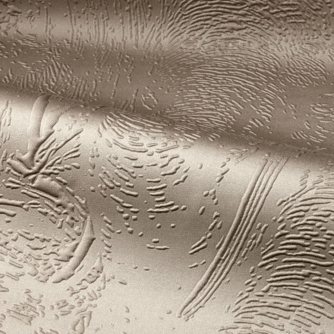 Strukturelles 3D-Textilwandbild mit tierischem Motiv MAXIMUS - BRUN TABAC braun