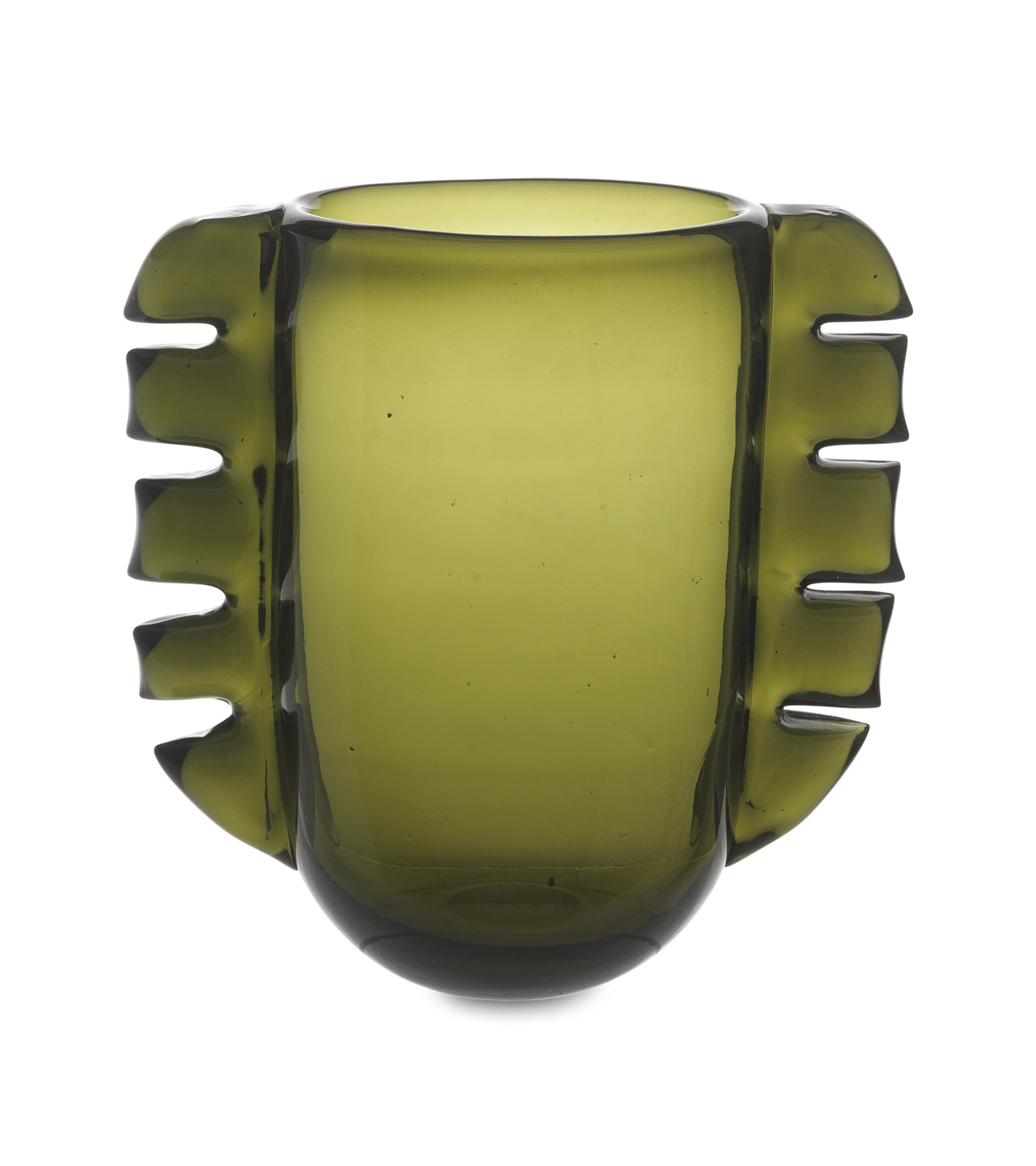 ALAS Glasvase Moosgrün