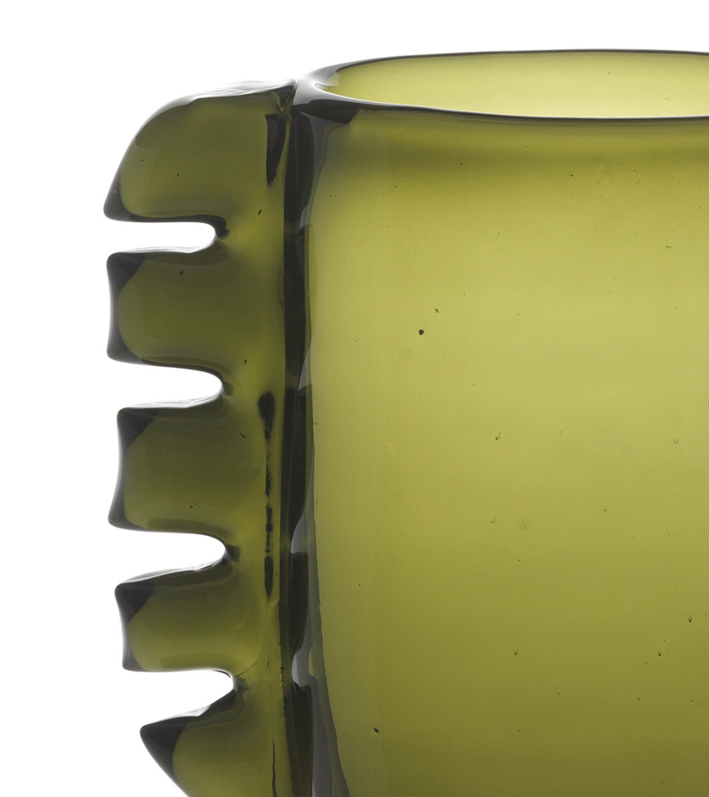 ALAS Glasvase Moosgrün