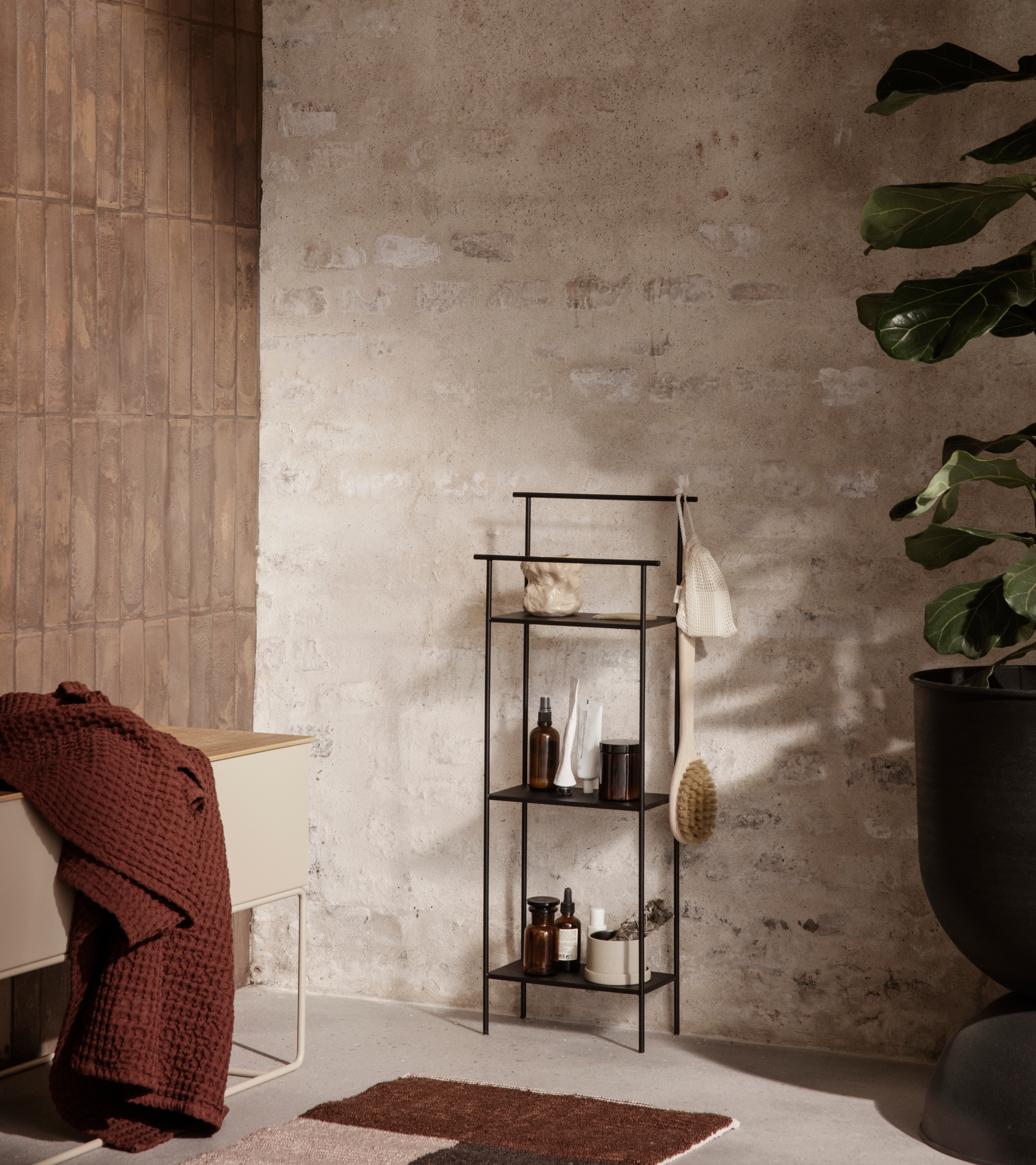 Regał DORA SHELVING UNIT czarny