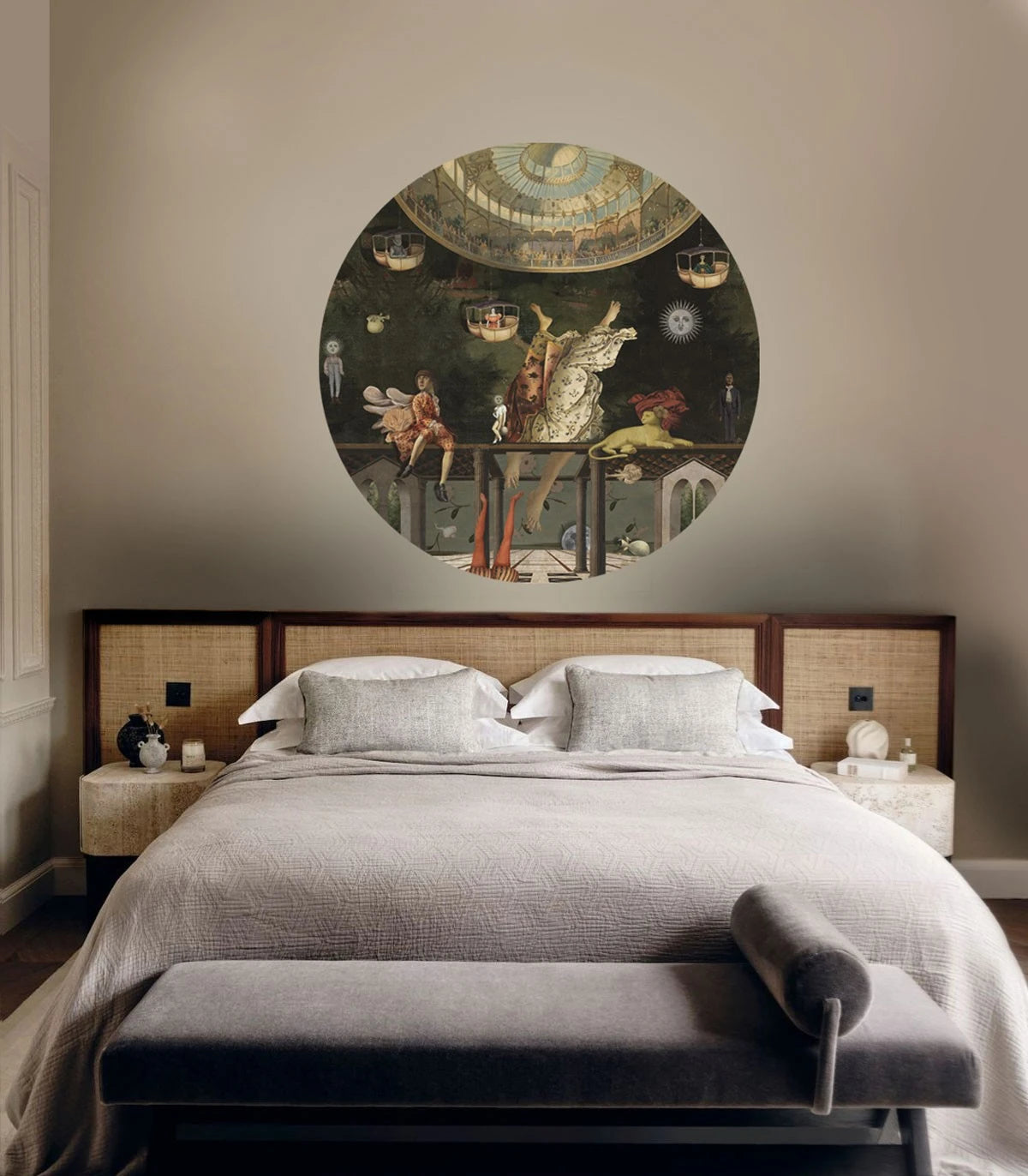 Lampa ścienna DOTS LIGHTING - CAROUSEL zielony ze złotym