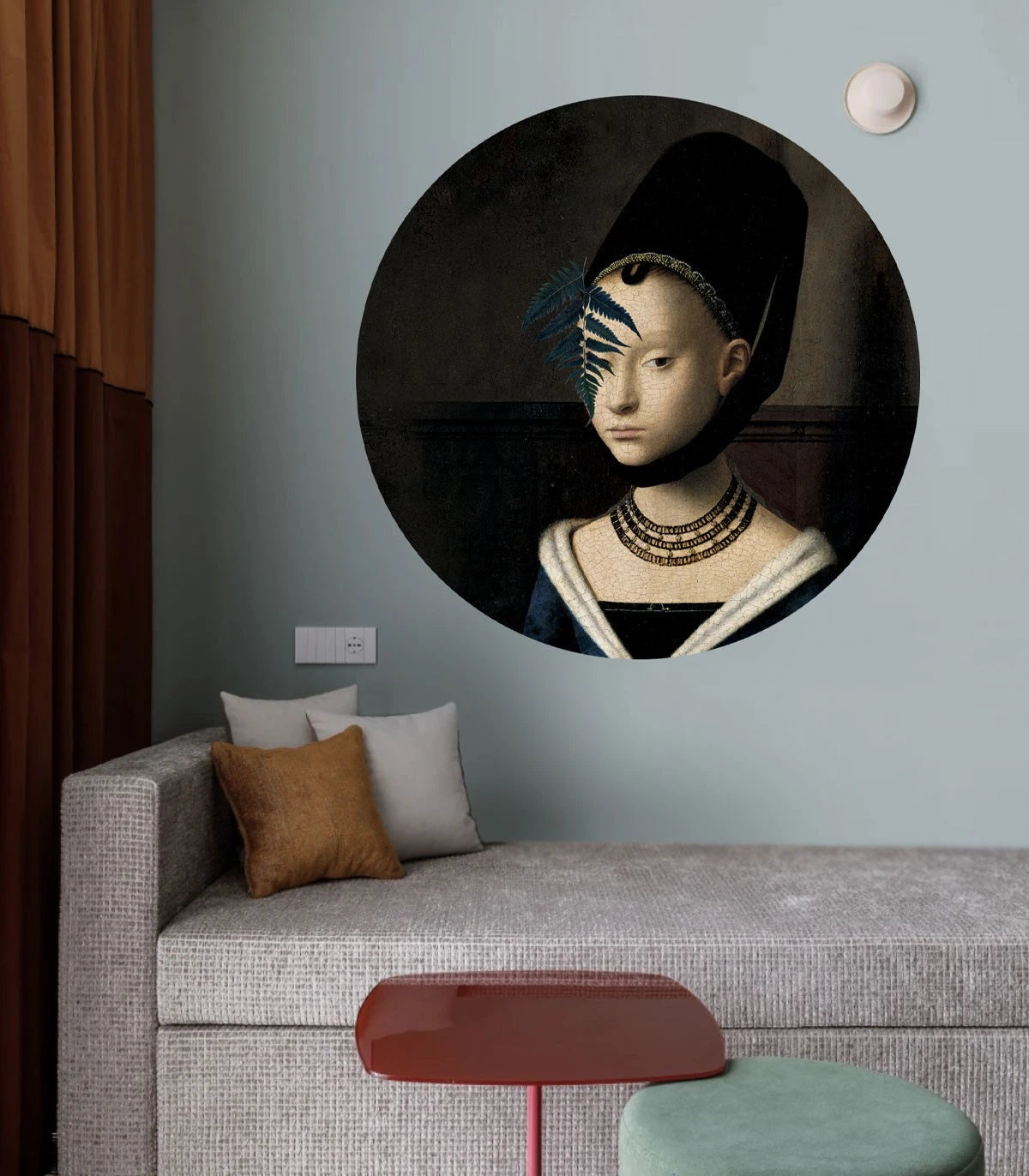 Wandlamp DOTS LIGHTING - LADY FERN donkerbruin