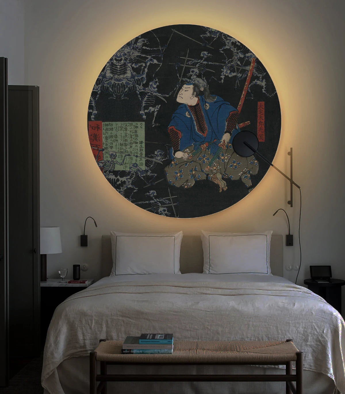 Wall Lamp DOTS LIGHTING - THE UNDEAD BATTLE black