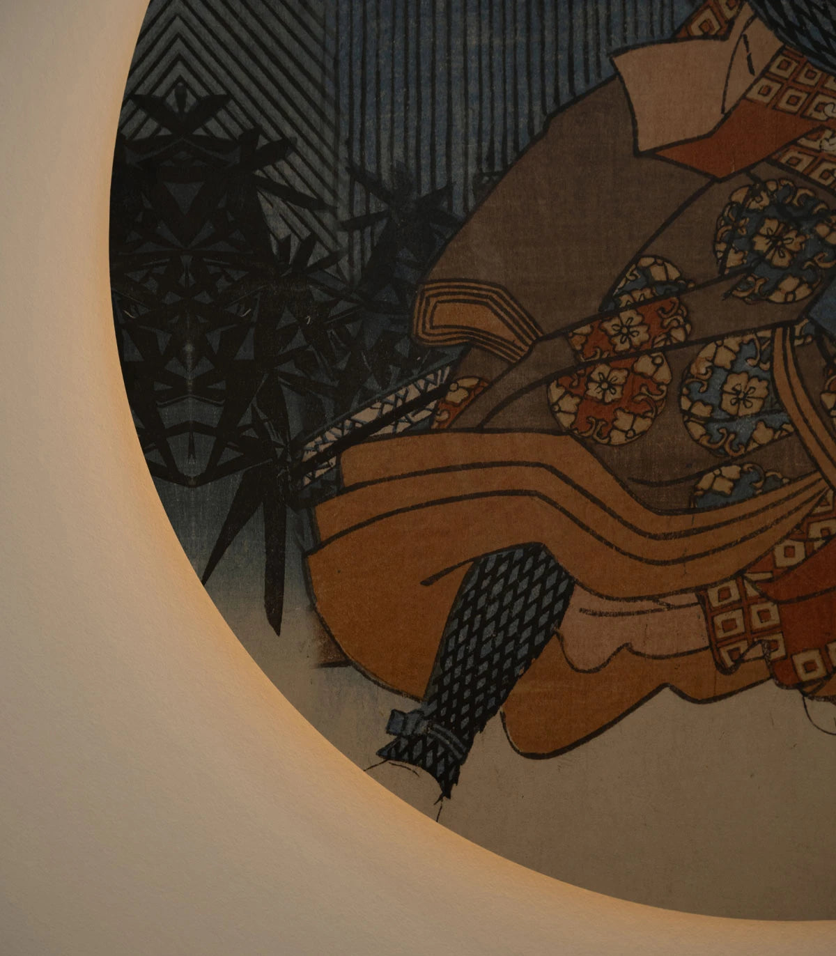 Wandlamp DOTS LIGHTING - WARRIOR ETHOS beige met blauw