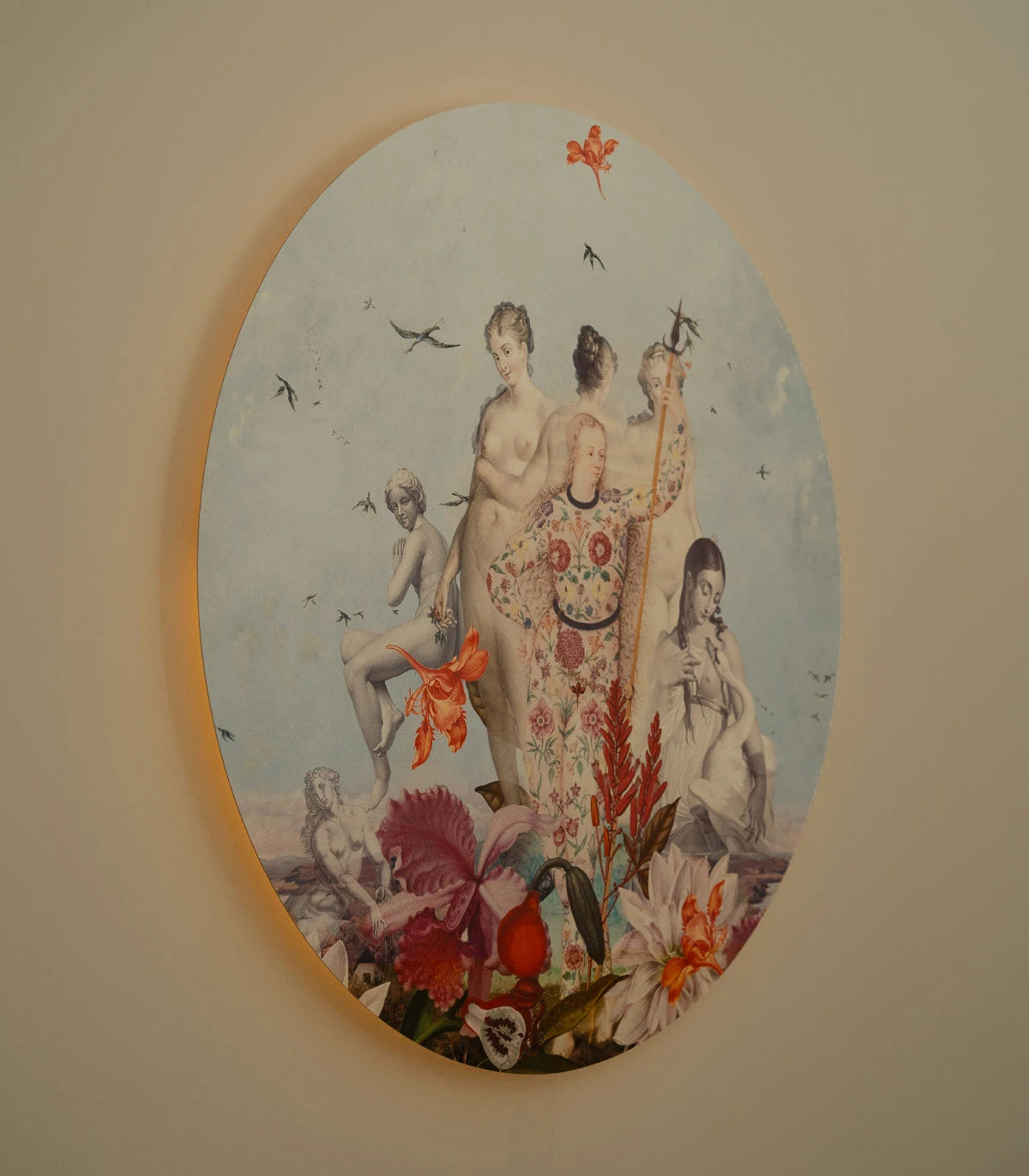 Wandlamp DOTS LIGHTING - VROUWENDAG blauw