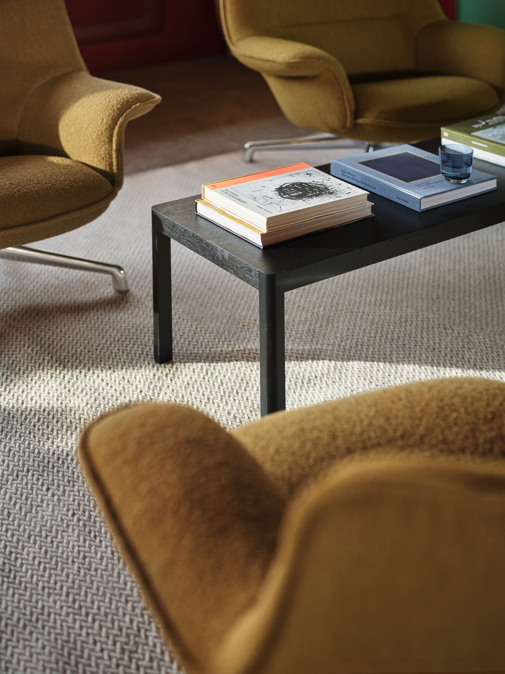 Vloerkleed PLY zwart-wit