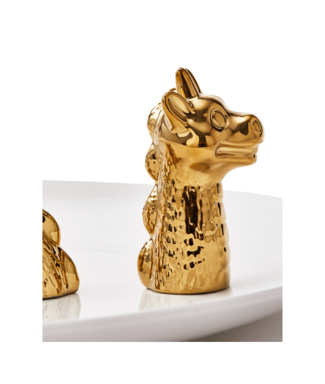 Decorative plate DRAGON gold