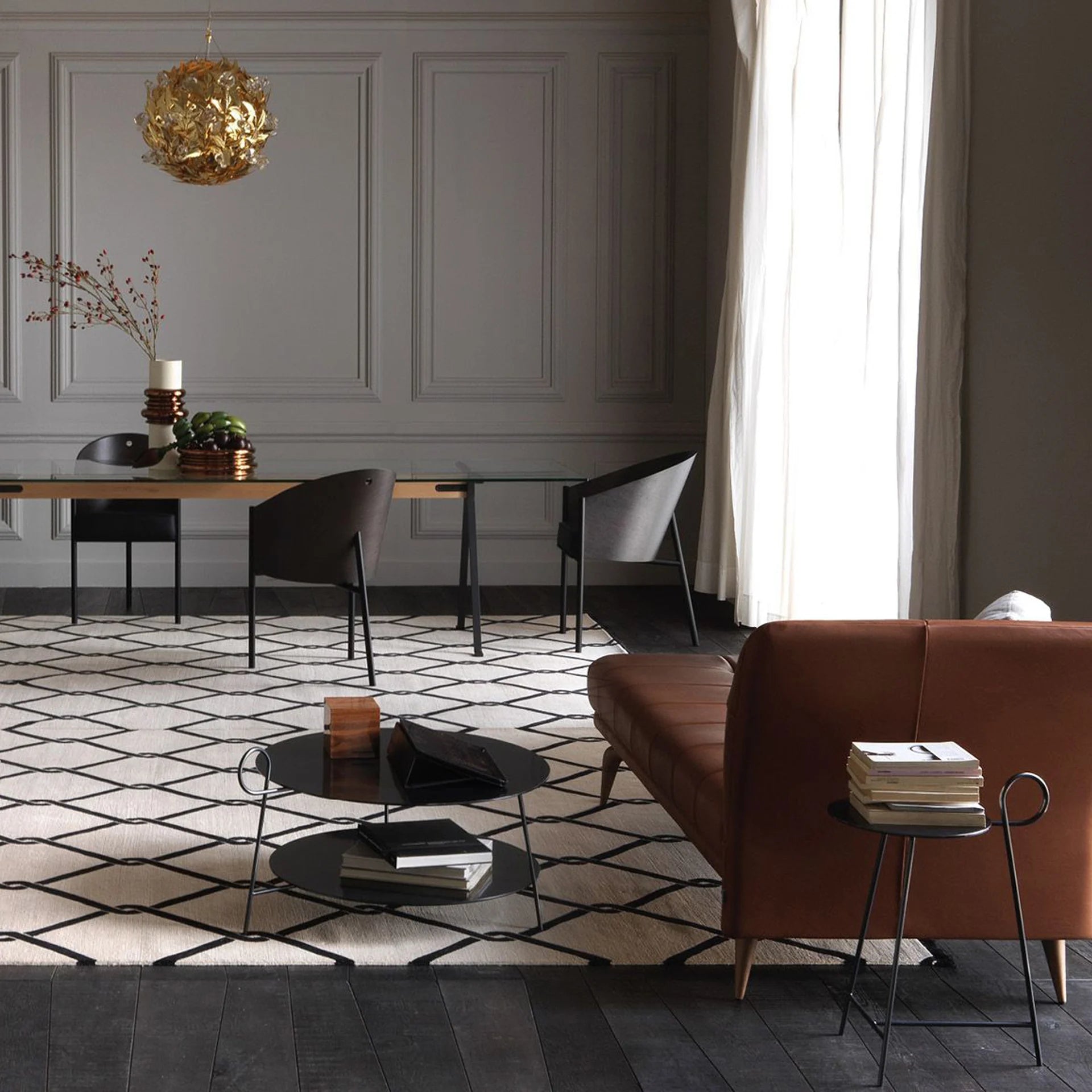 Koffietafel CARMINA bordeaux