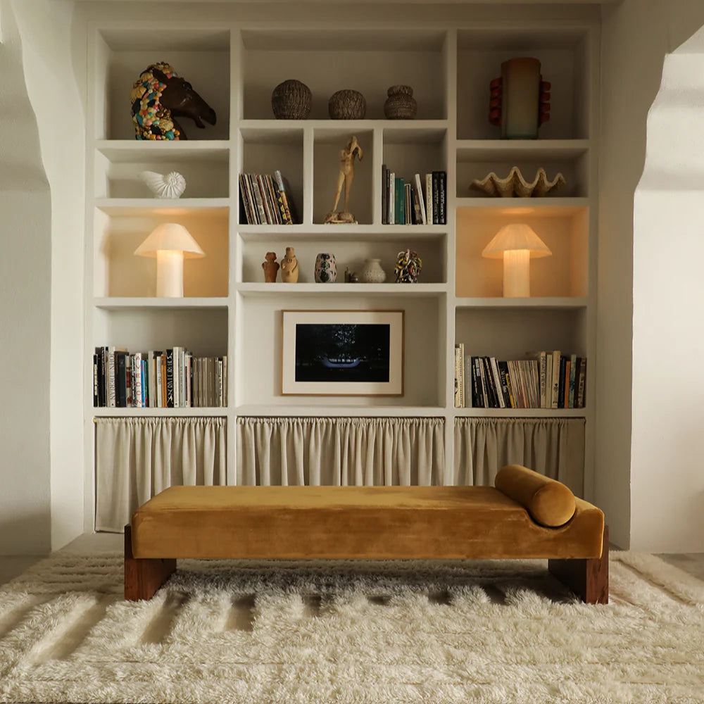 Daybed V mustard velvet