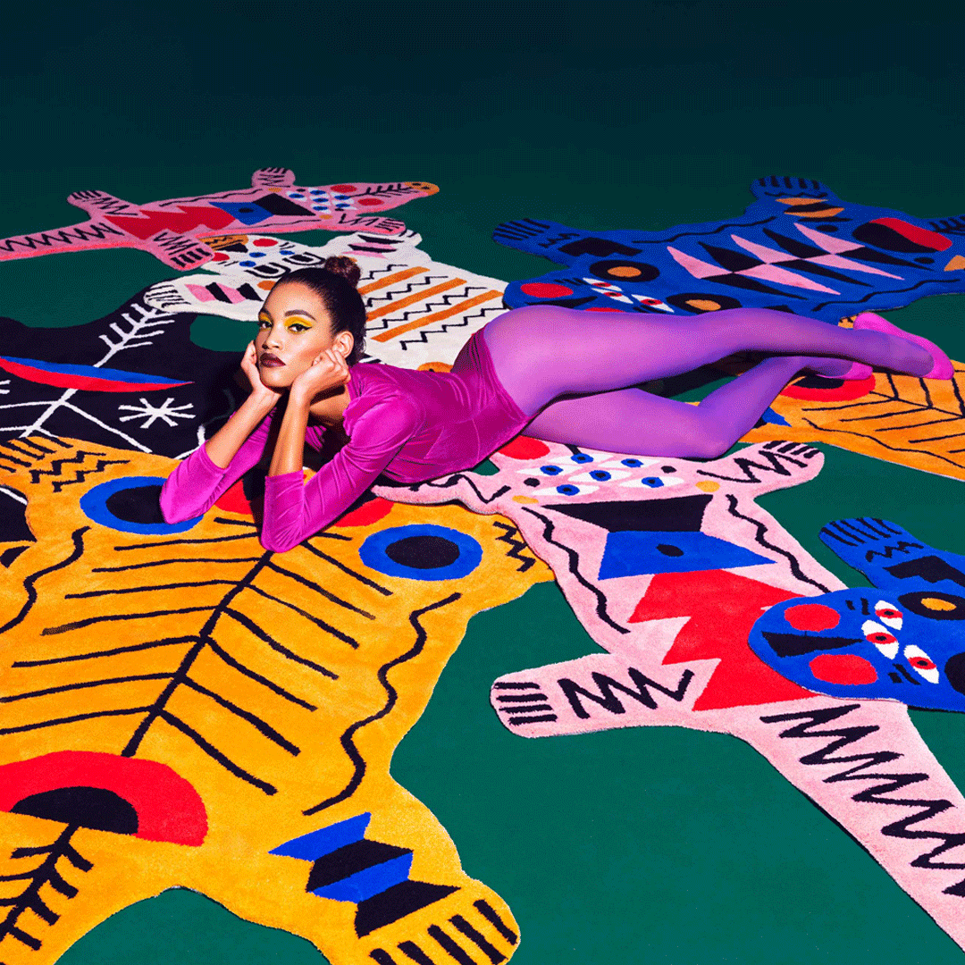 Dywan prostokątny COMPOSITION Qeeboo    Eye on Design