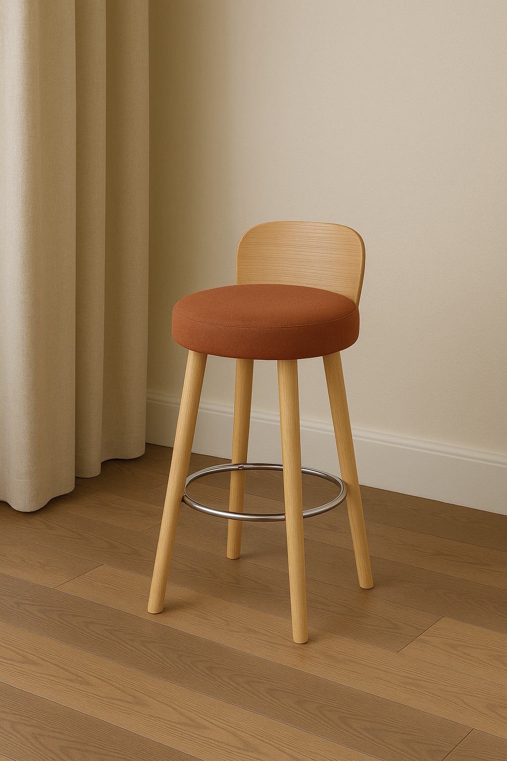 Hocker K2 H-2220 Buchenholz